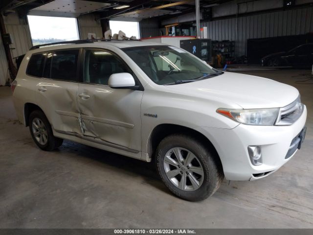 toyota highlander hybrid 2013 jtebc3ehxd2011450