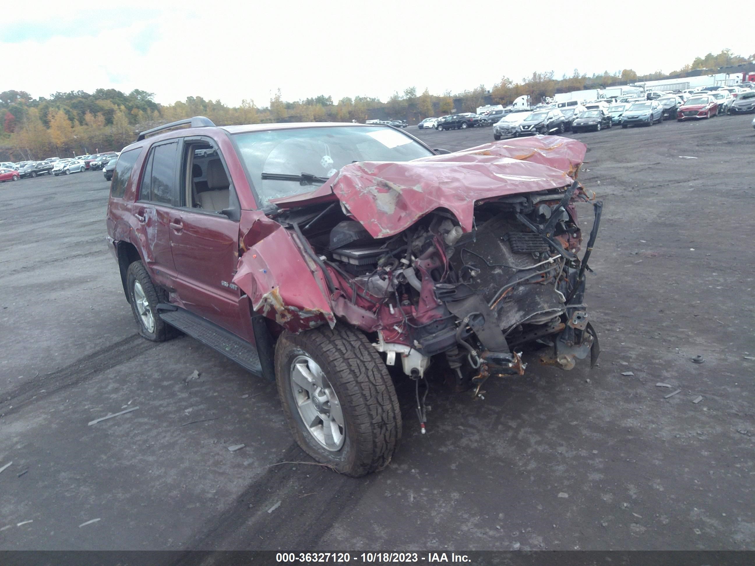 toyota 4runner 2005 jtebt14rx58023157