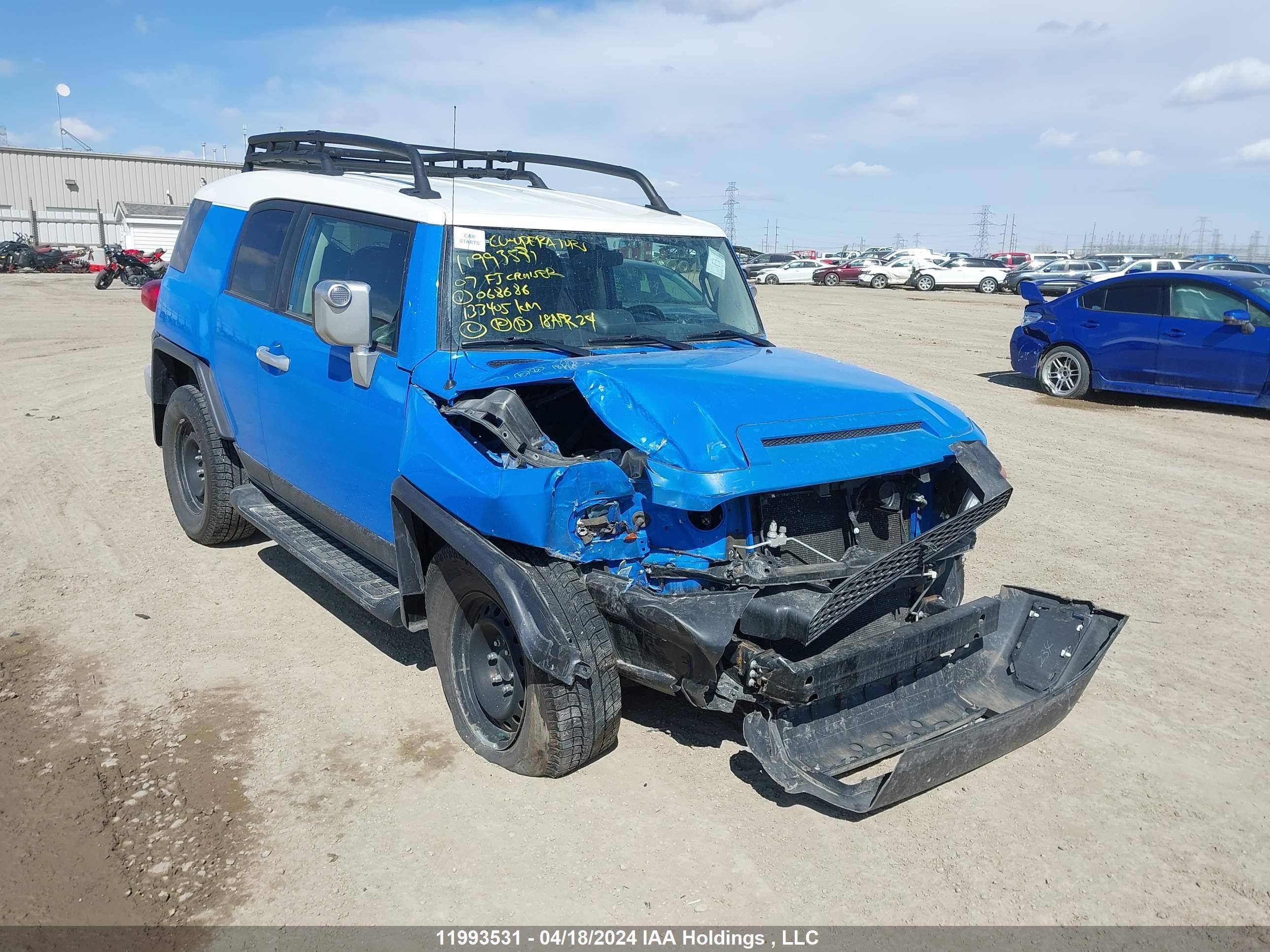 toyota fj cruiser 2007 jtebu11f870068686