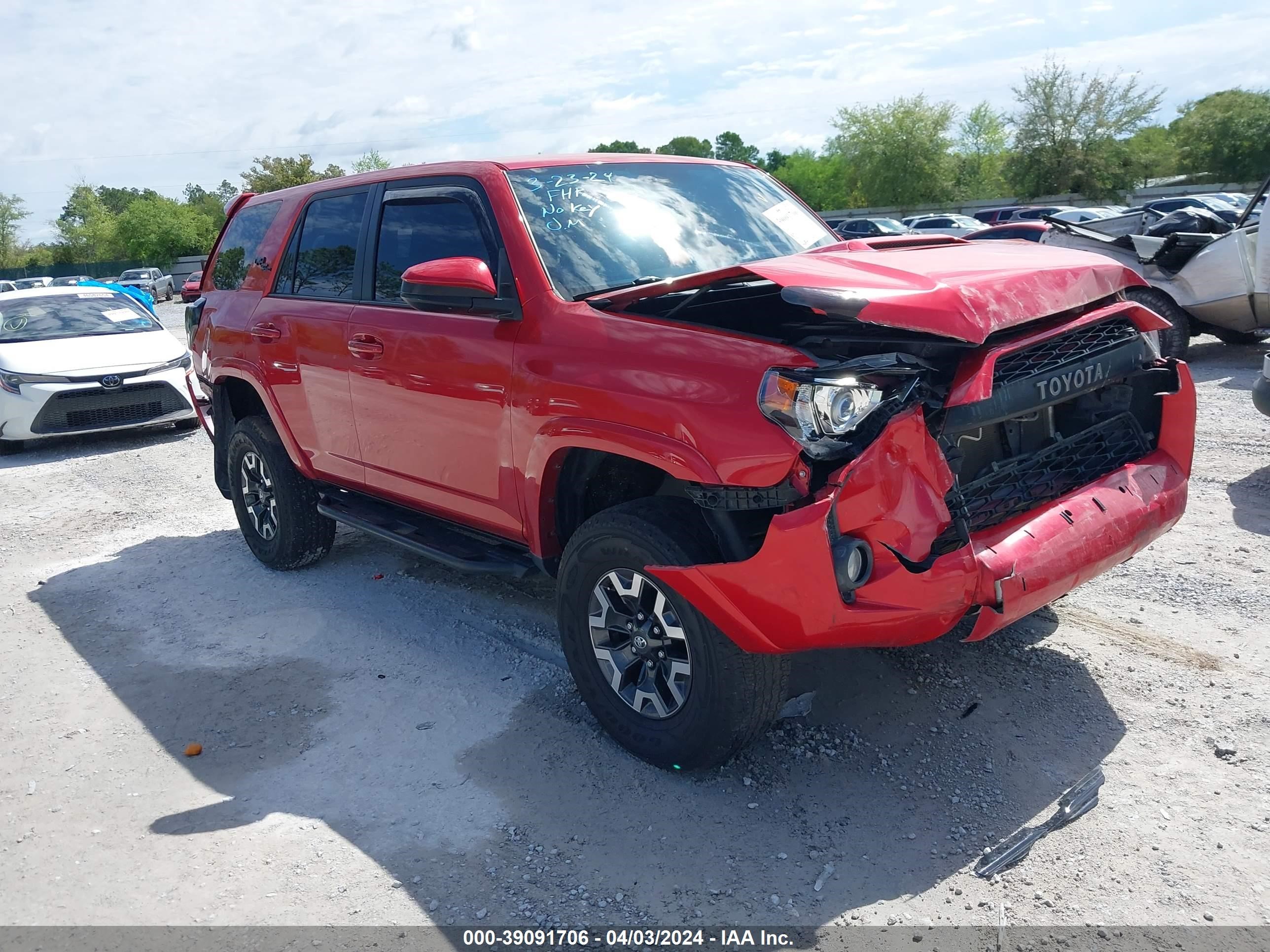 toyota 4runner 2019 jtebu5jr7k5640408