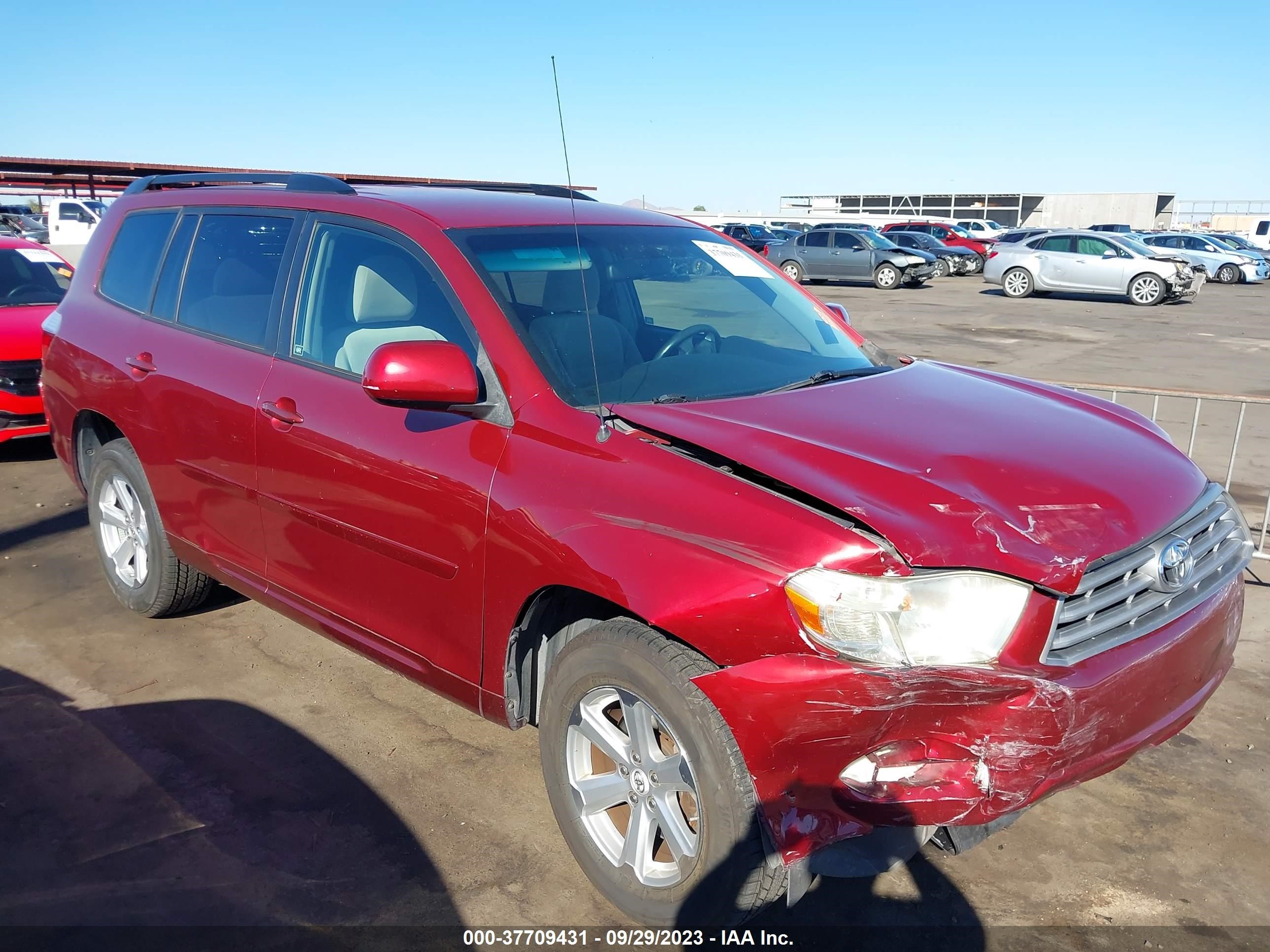 toyota highlander 2009 jteda41a192004648