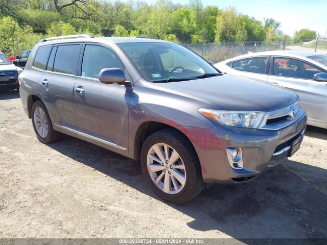 toyota highlander hybrid 2012 jtedc3eh1c2006225