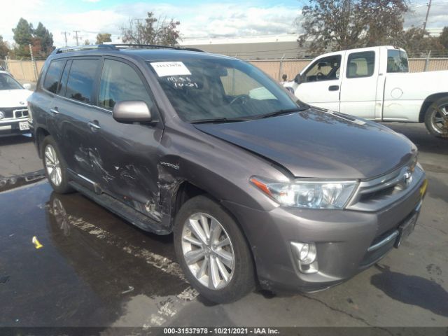 toyota highlander hybrid 2013 jtedc3eh1d2018246