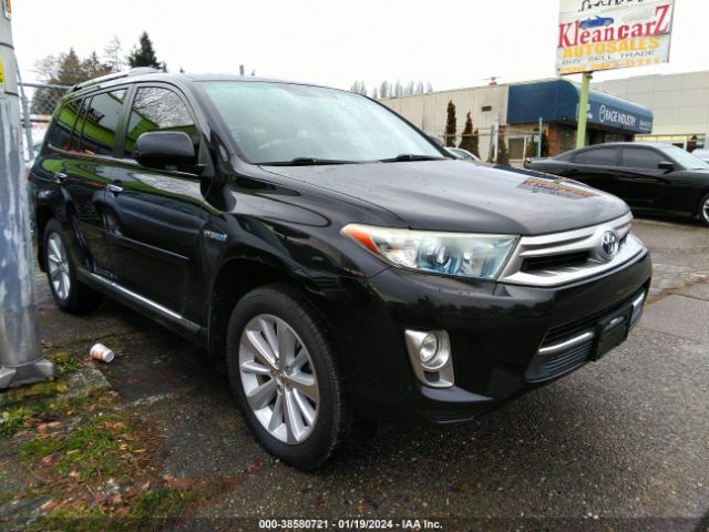 toyota highlander hybrid 2012 jtedc3eh2c2008758