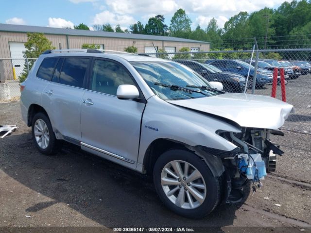 toyota highlander hybrid 2013 jtedc3eh5d2018959