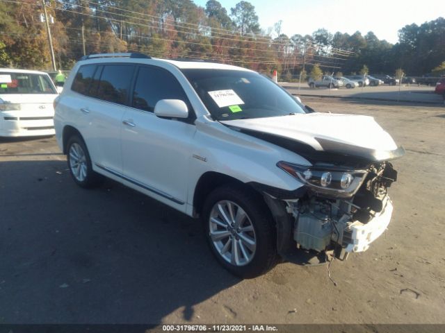 toyota highlander hybrid 2012 jtedc3eh7c2007086