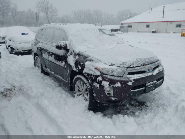 toyota highlander hybrid 2012 jtedc3eh9c2009325