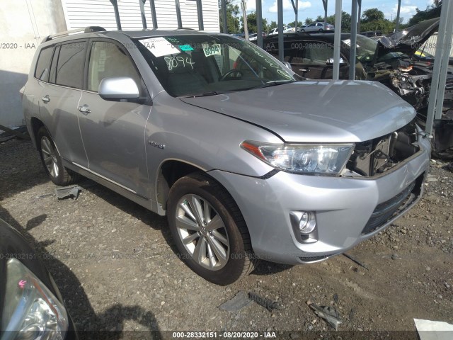 toyota highlander hybrid 2012 jtedc3eh9c2009941