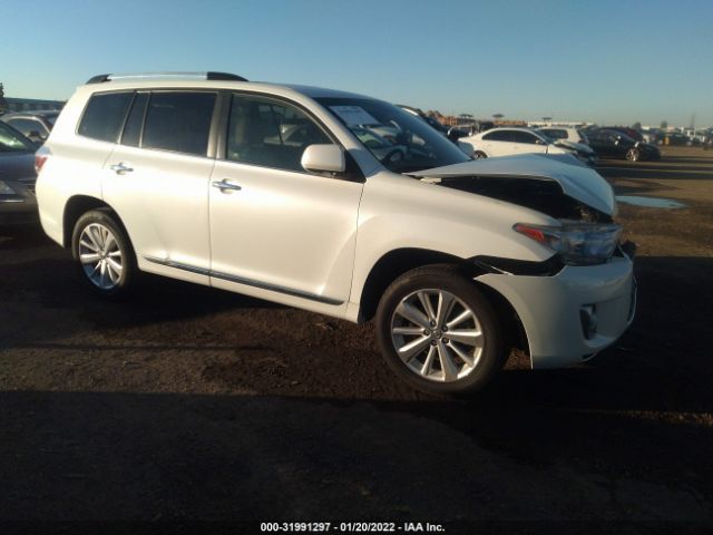 toyota highlander hybrid 2012 jtedc3ehxc2004473