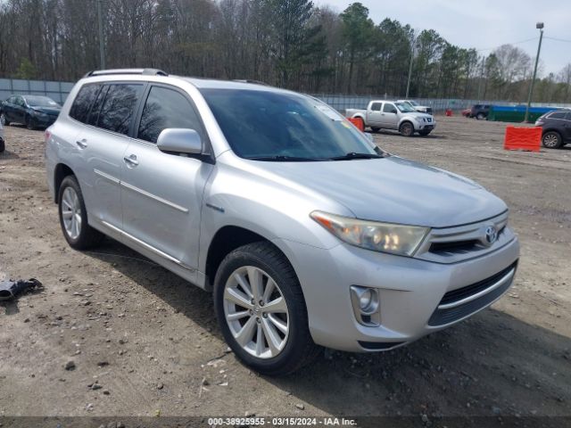 toyota highlander hybrid 2012 jtedc3ehxc2008264