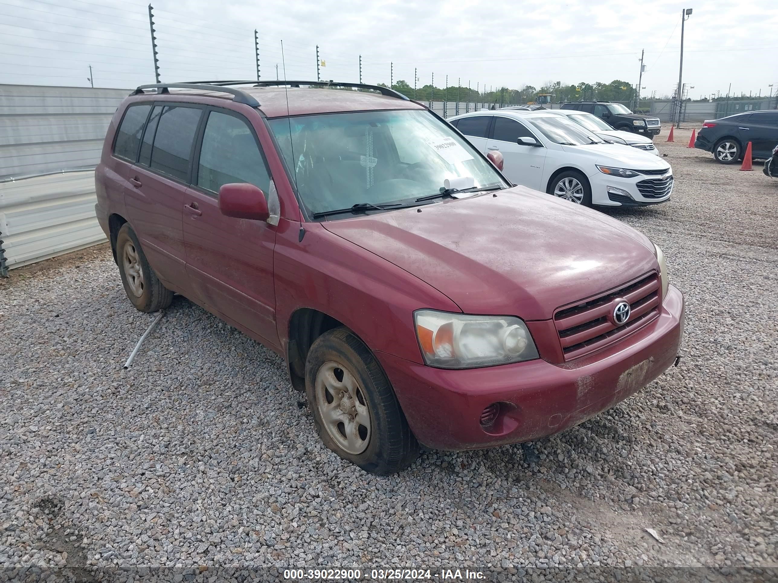 toyota highlander 2005 jtedd21a450129483