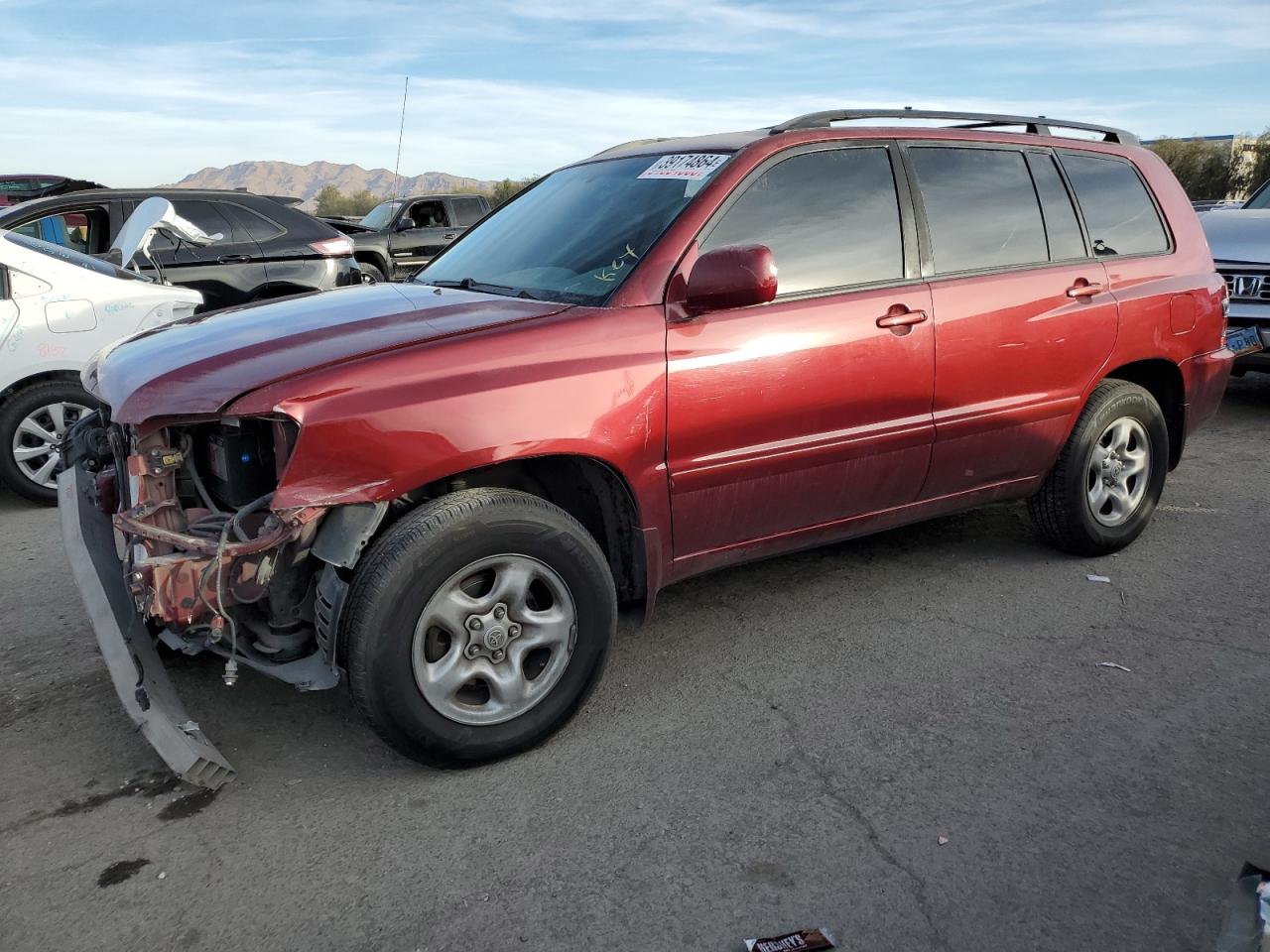 toyota highlander 2005 jtedd21ax50113451