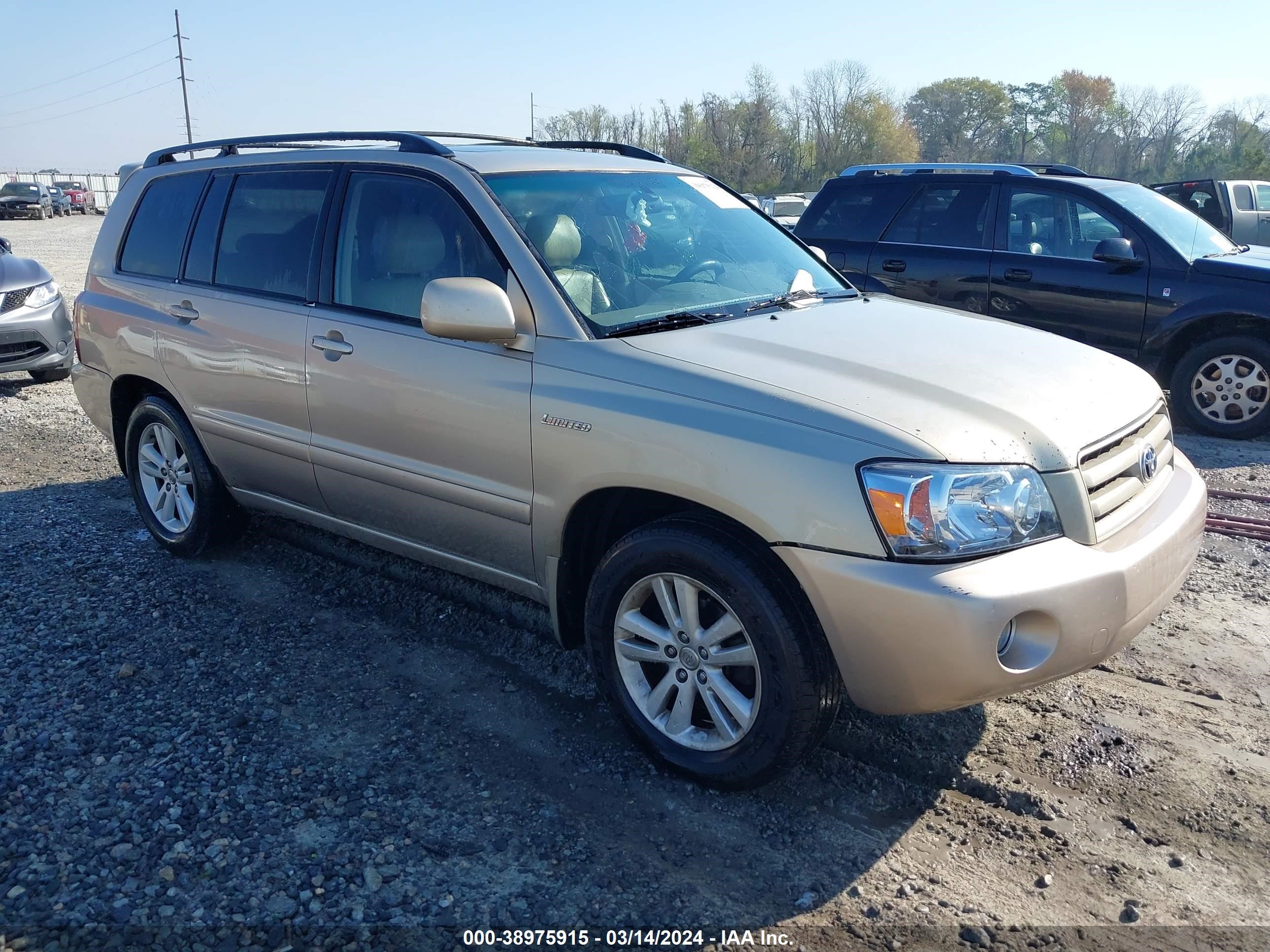 toyota highlander 2006 jtedp21a160098721