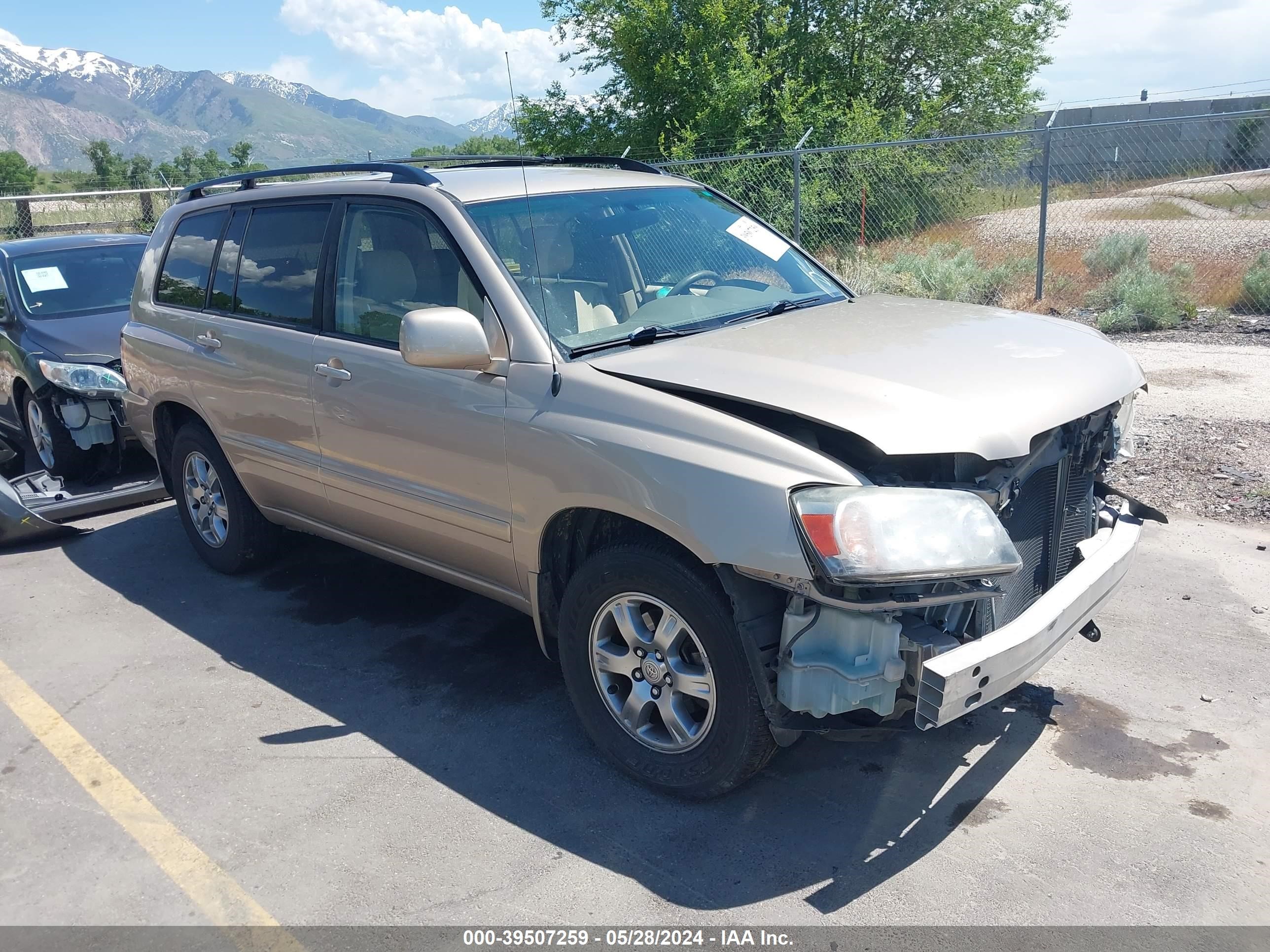 toyota highlander 2005 jtedp21a450056249