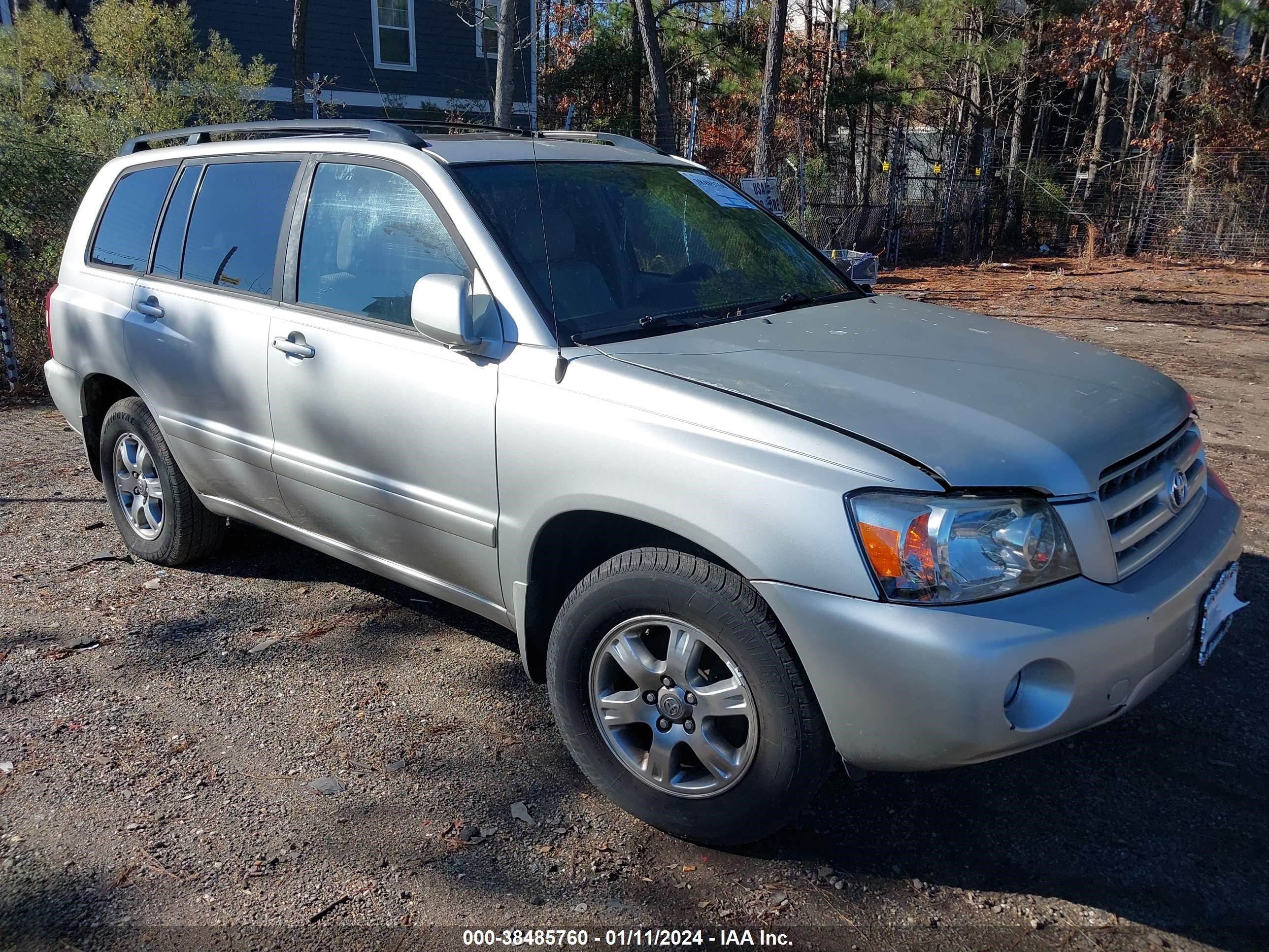 toyota highlander 2005 jtedp21a750062241