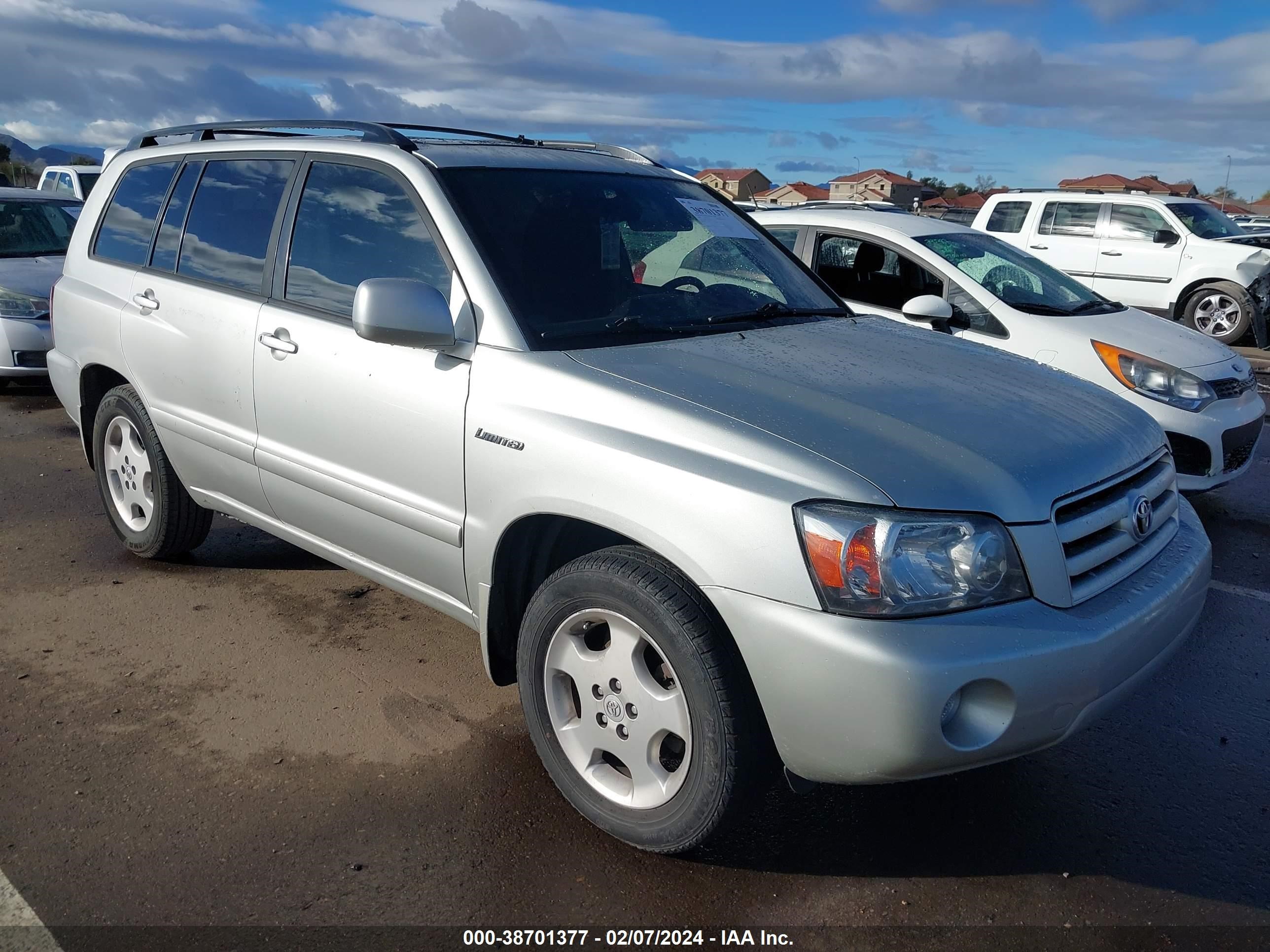 toyota highlander 2005 jtedp21a850052978