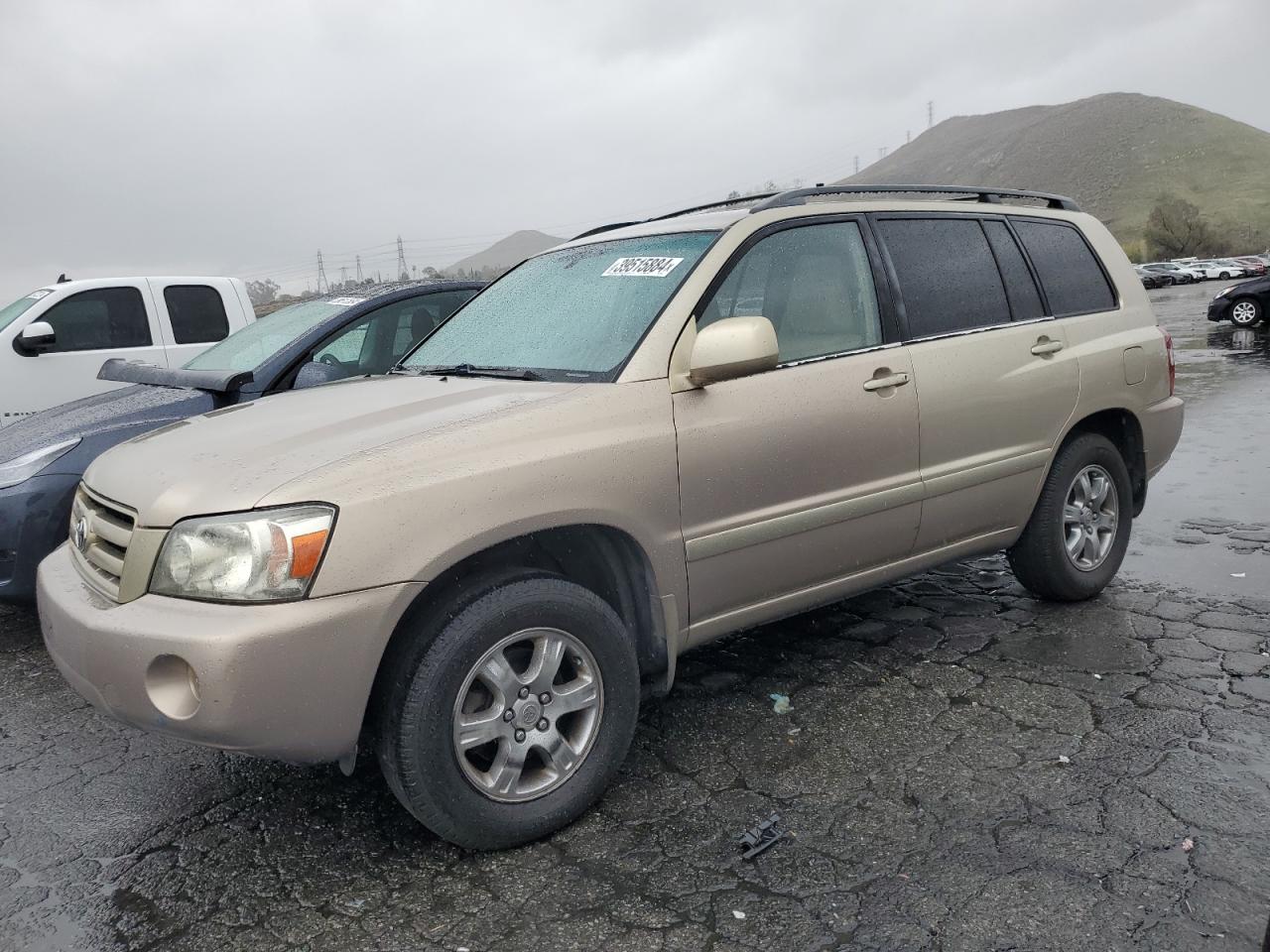 toyota highlander 2005 jtedp21ax50044137