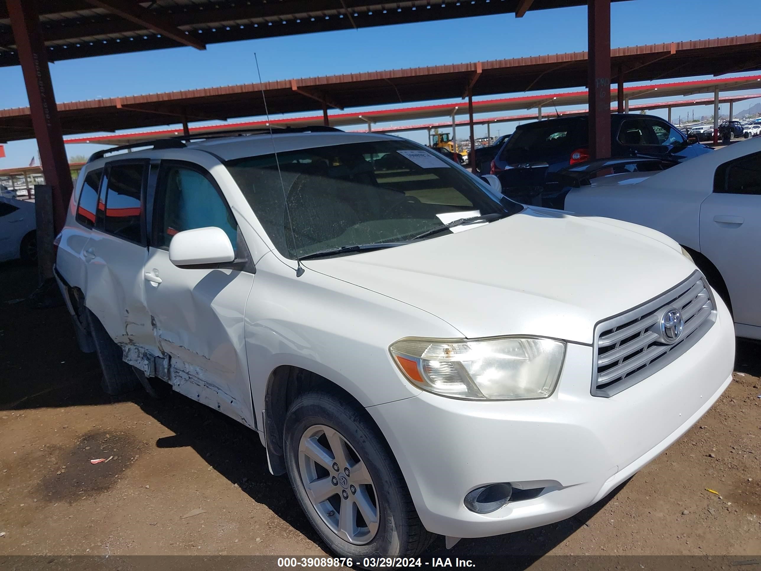 toyota highlander 2009 jteds41a192090427