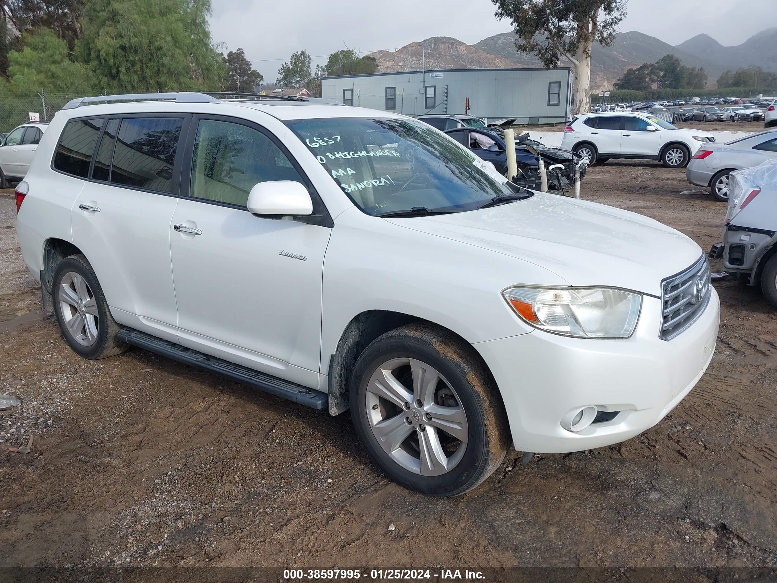 toyota highlander 2008 jteds42a582040997