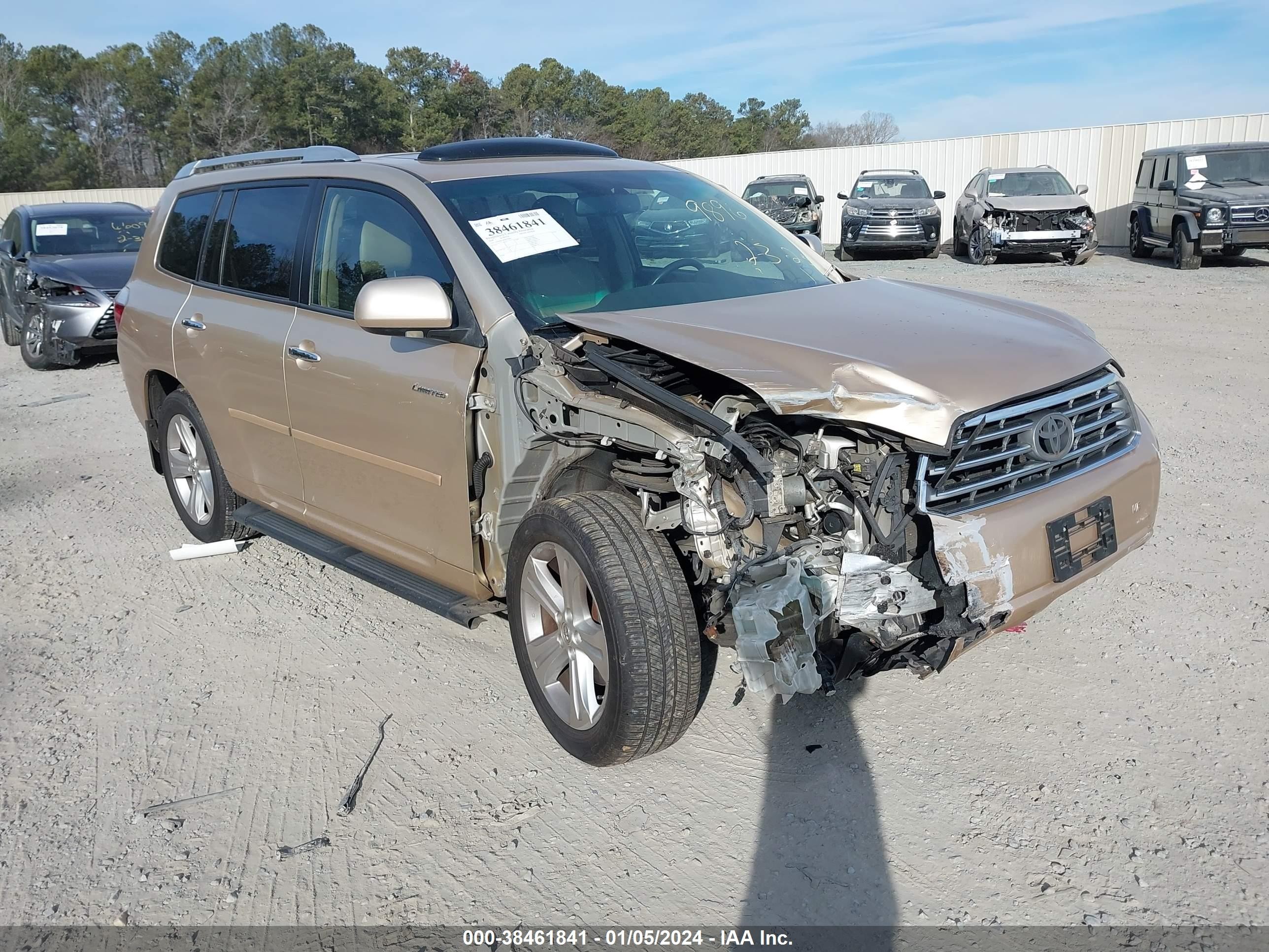 toyota highlander 2008 jteds42ax82029896