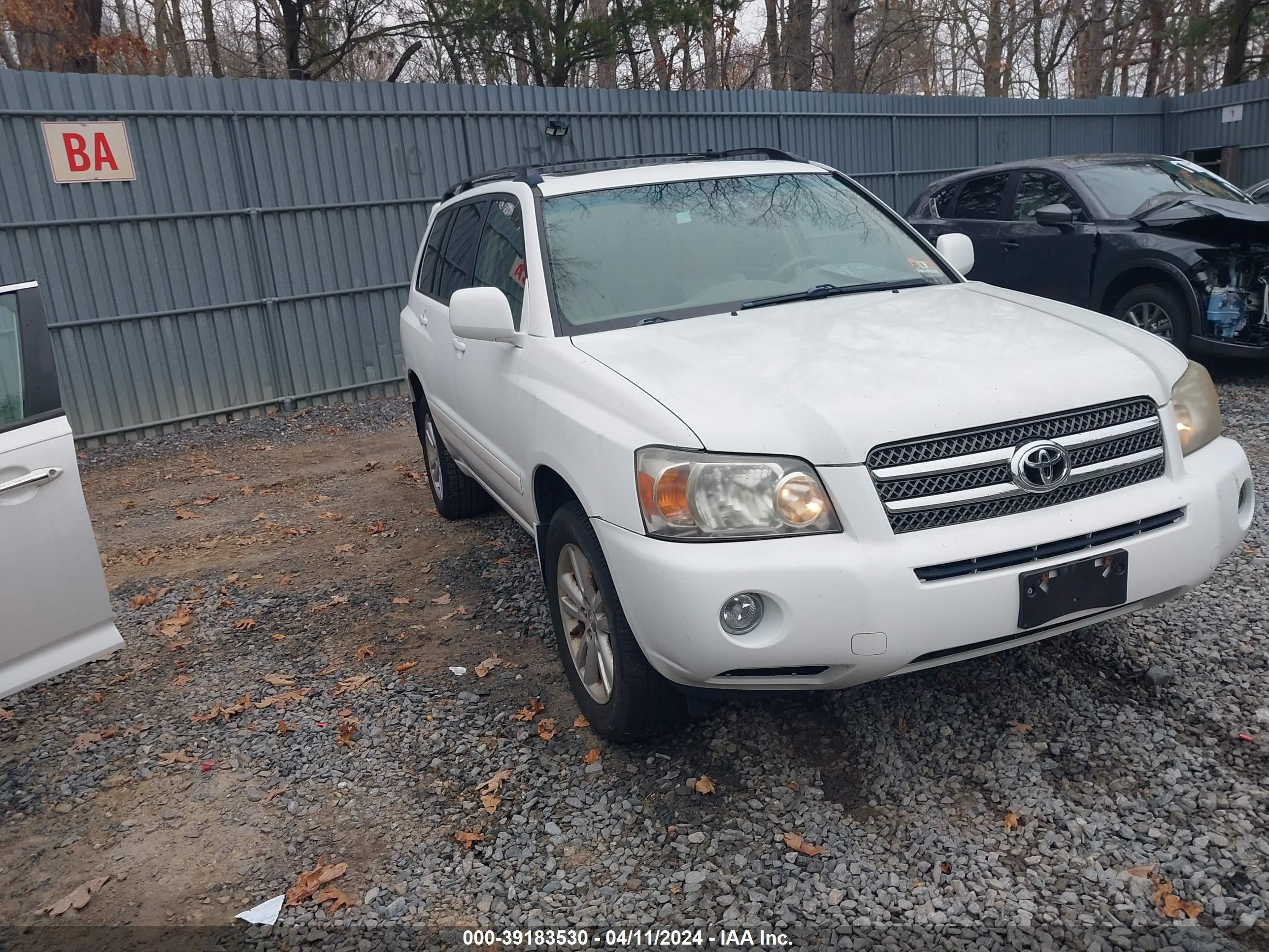 toyota highlander 2006 jtedw21a760002156