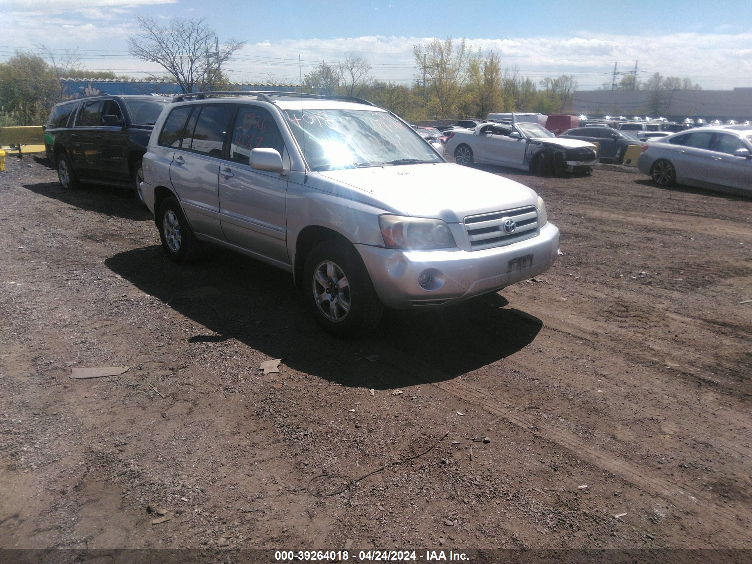 toyota highlander 2006 jteep21a060144480