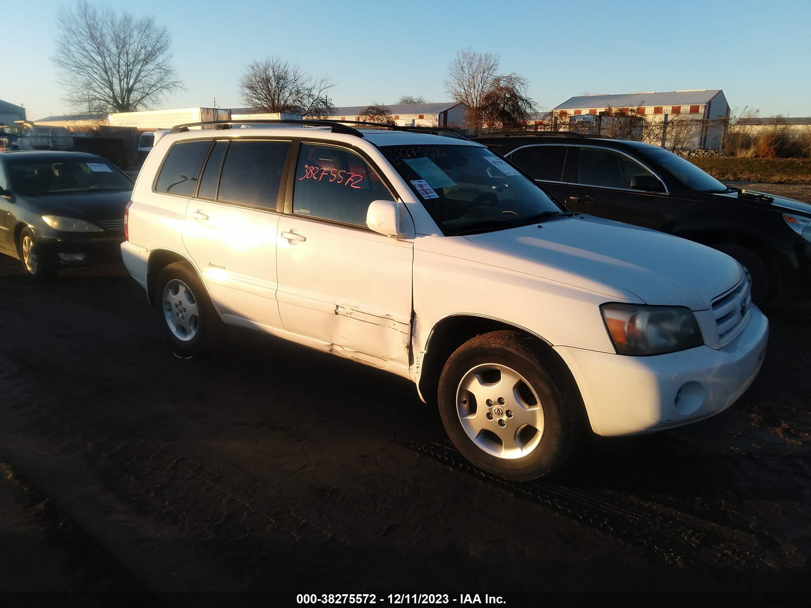 toyota highlander 2006 jteep21a060171050