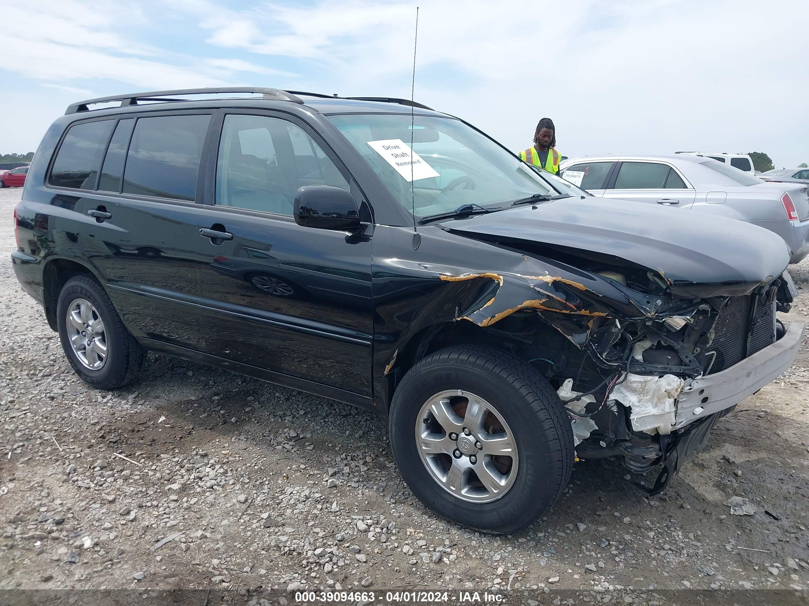 toyota highlander 2005 jteep21a150069030