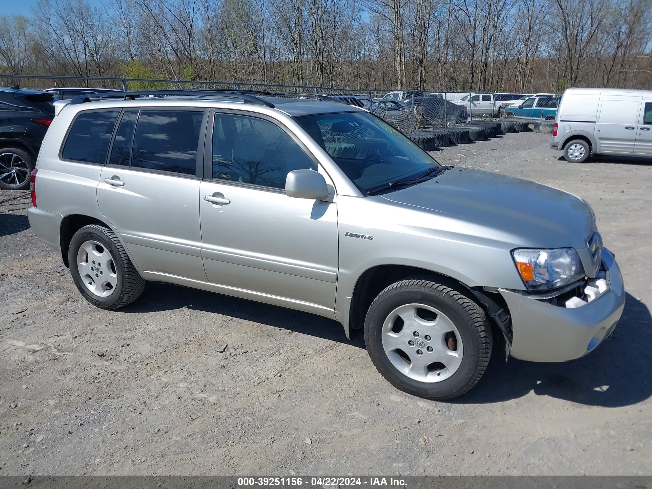 toyota highlander 2005 jteep21a150087513