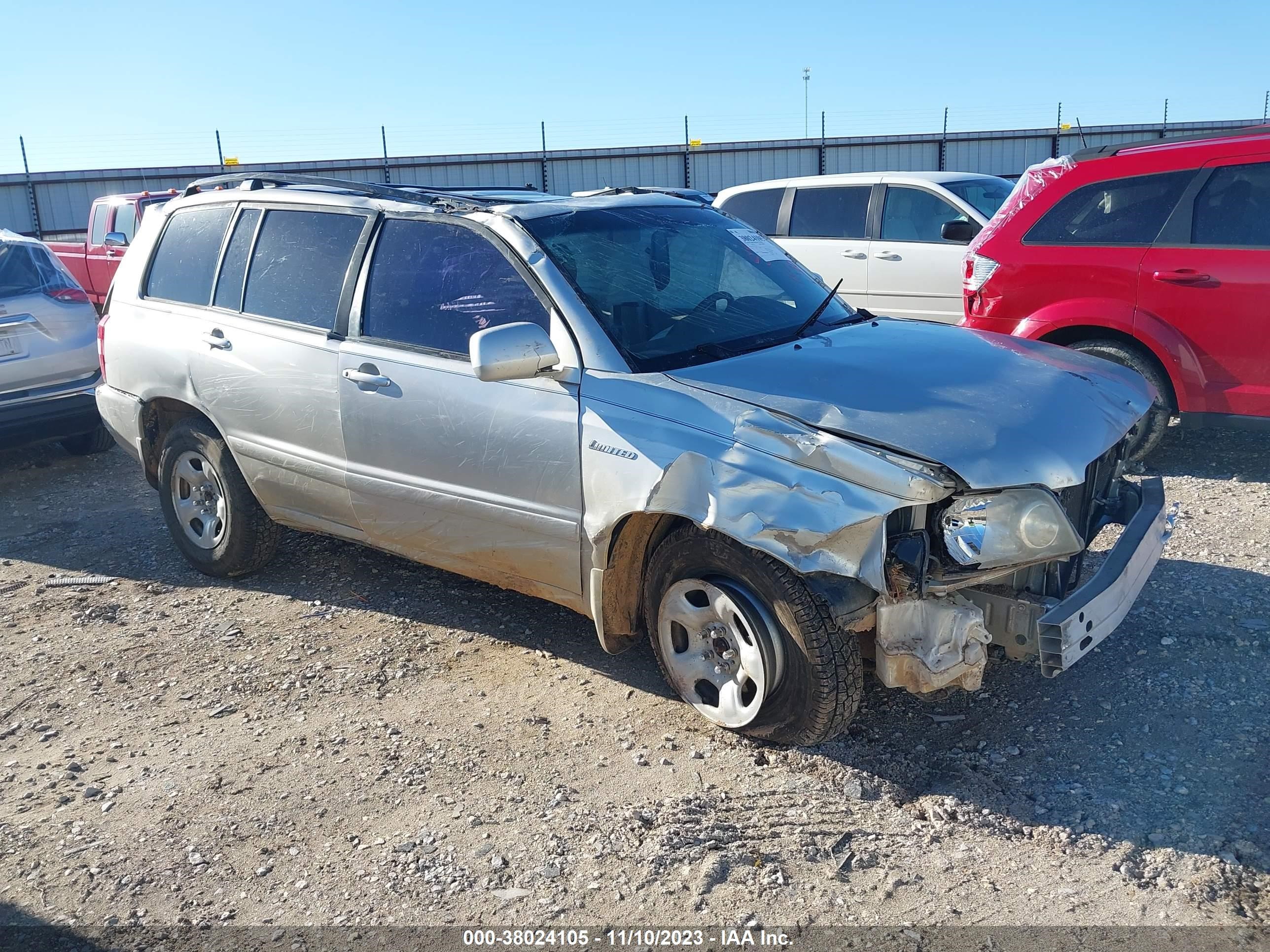 toyota highlander 2005 jteep21a150111096