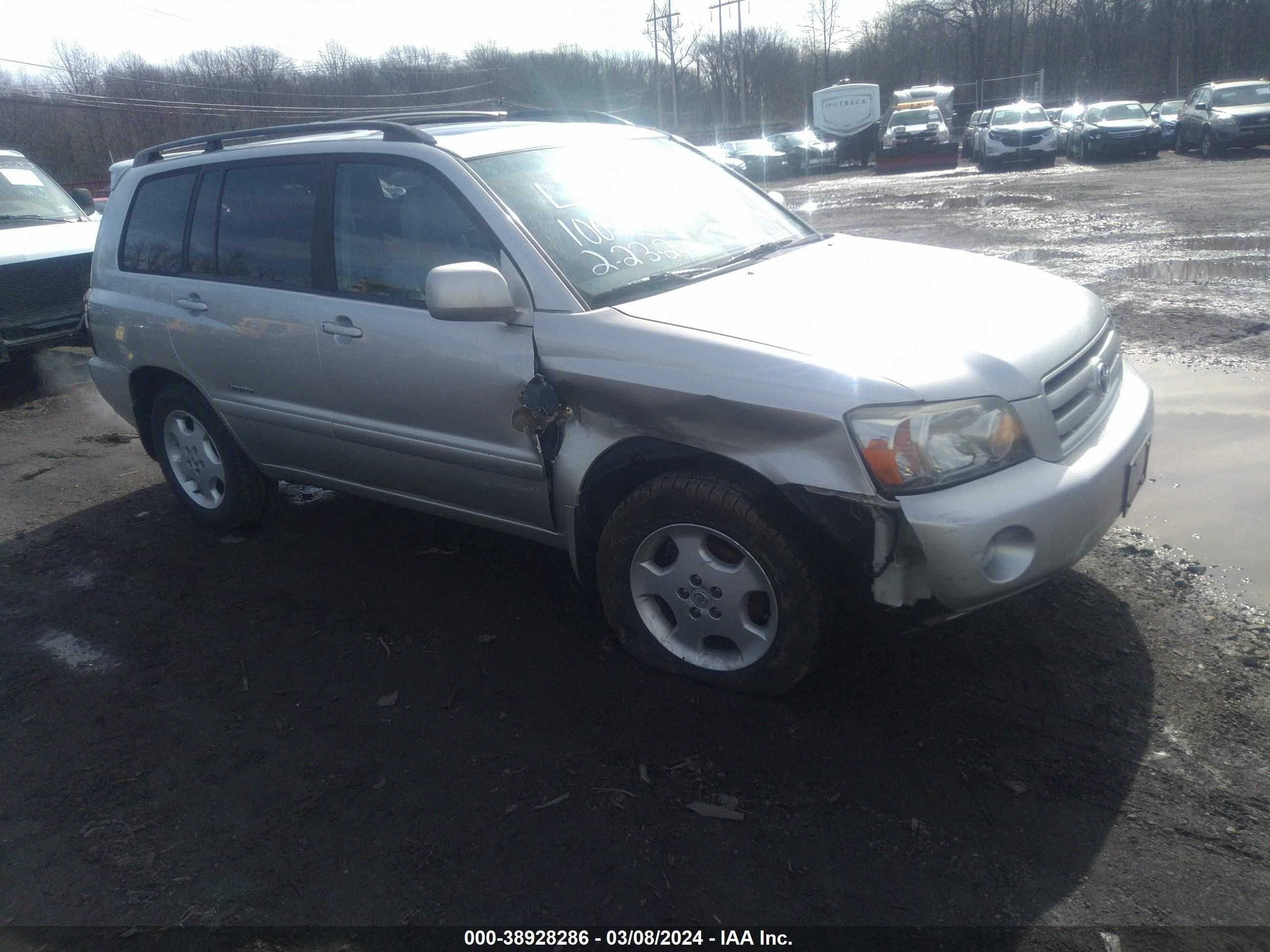 toyota highlander 2007 jteep21a170205420