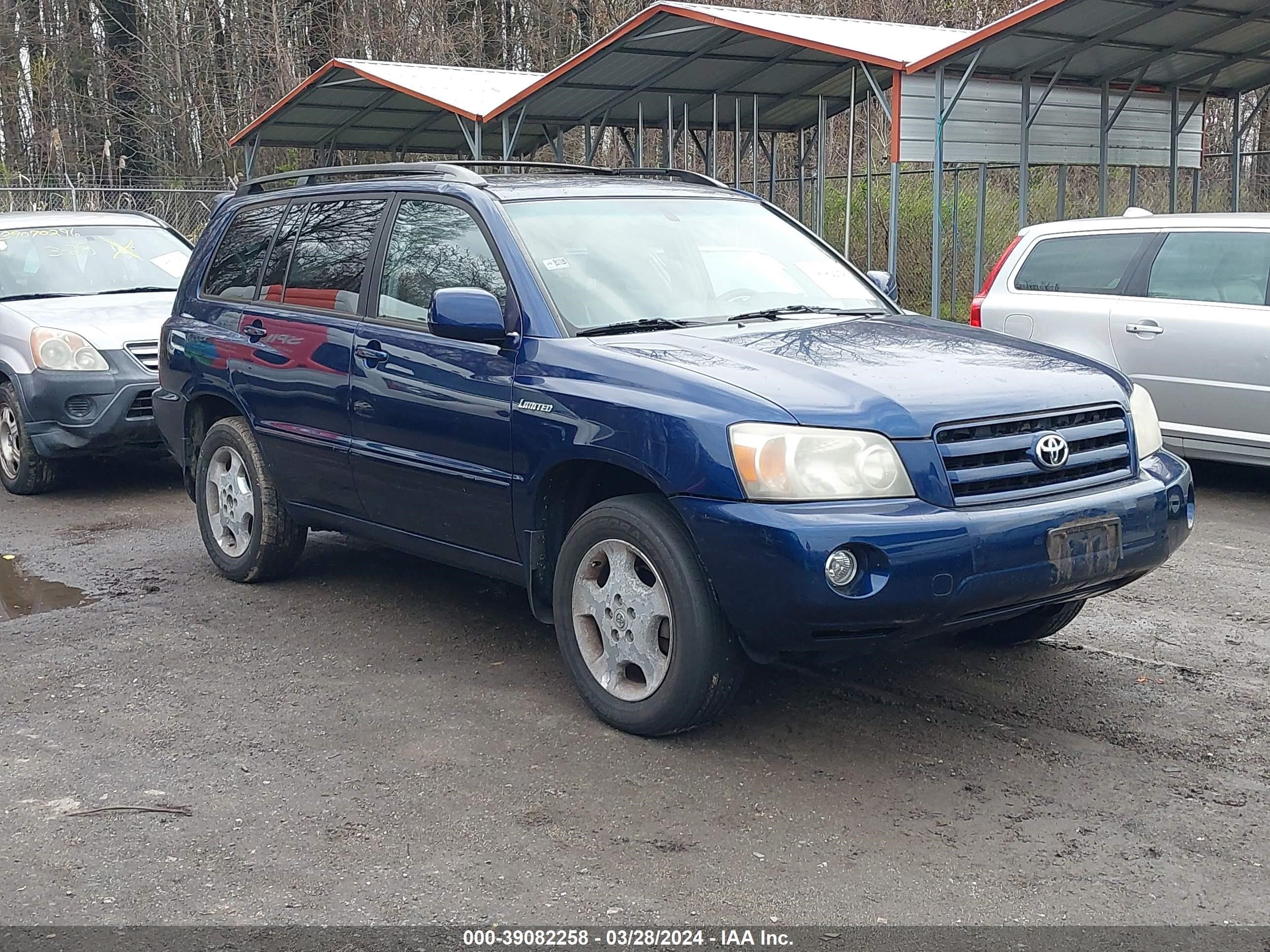 toyota highlander 2004 jteep21a240039923