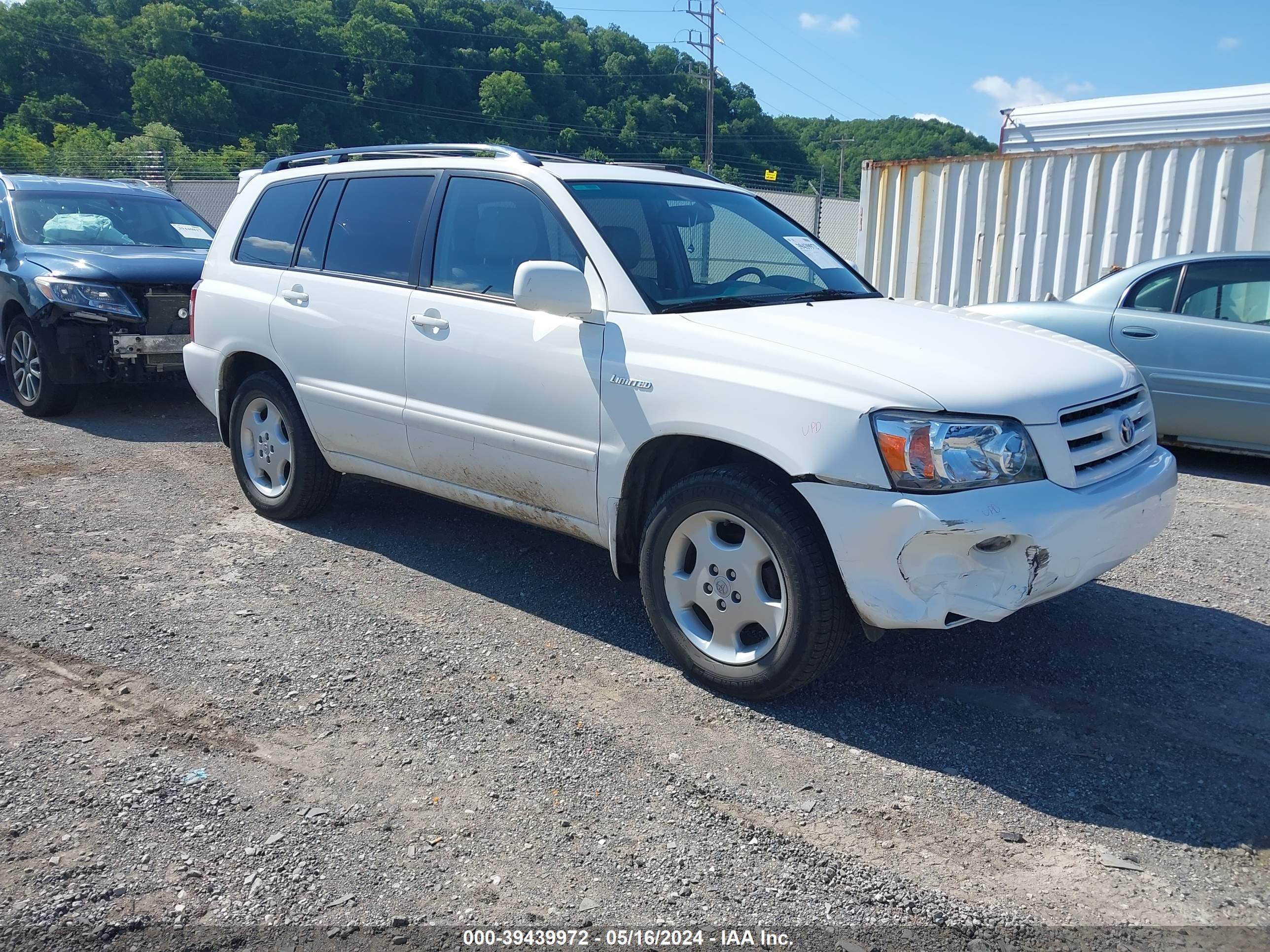 toyota highlander 2005 jteep21a350093054