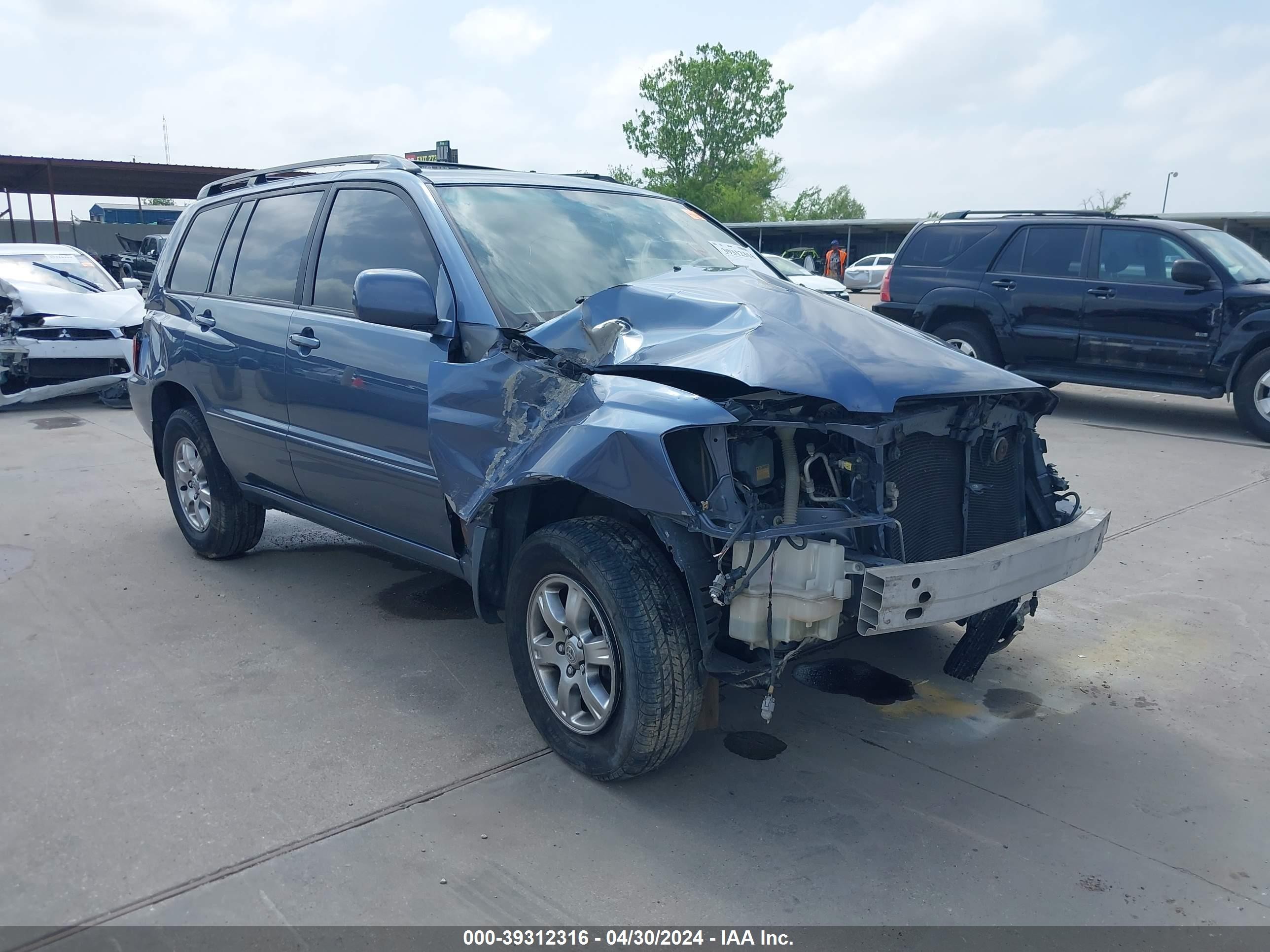 toyota highlander 2004 jteep21a440040278