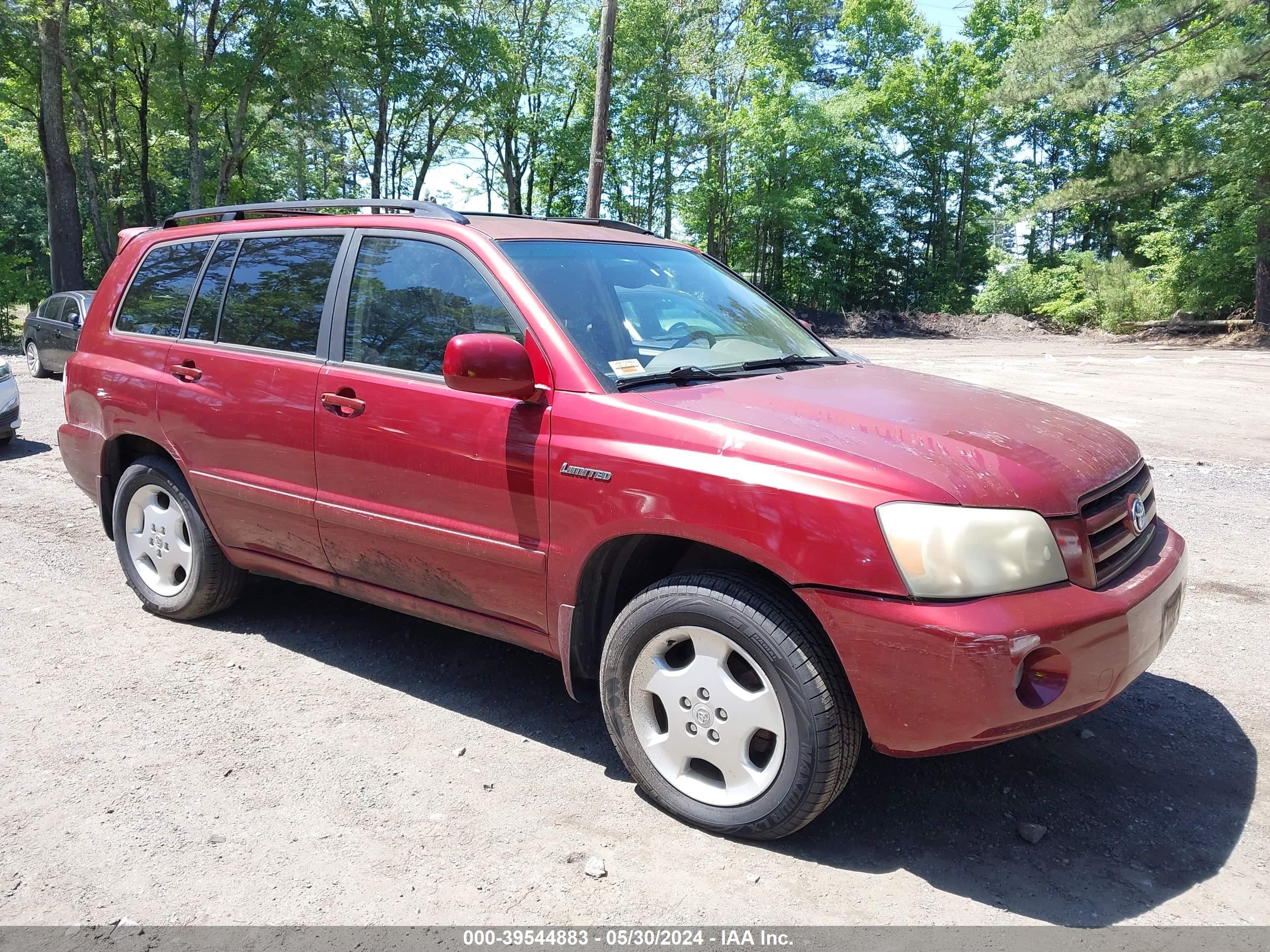 toyota highlander 2004 jteep21a540024493