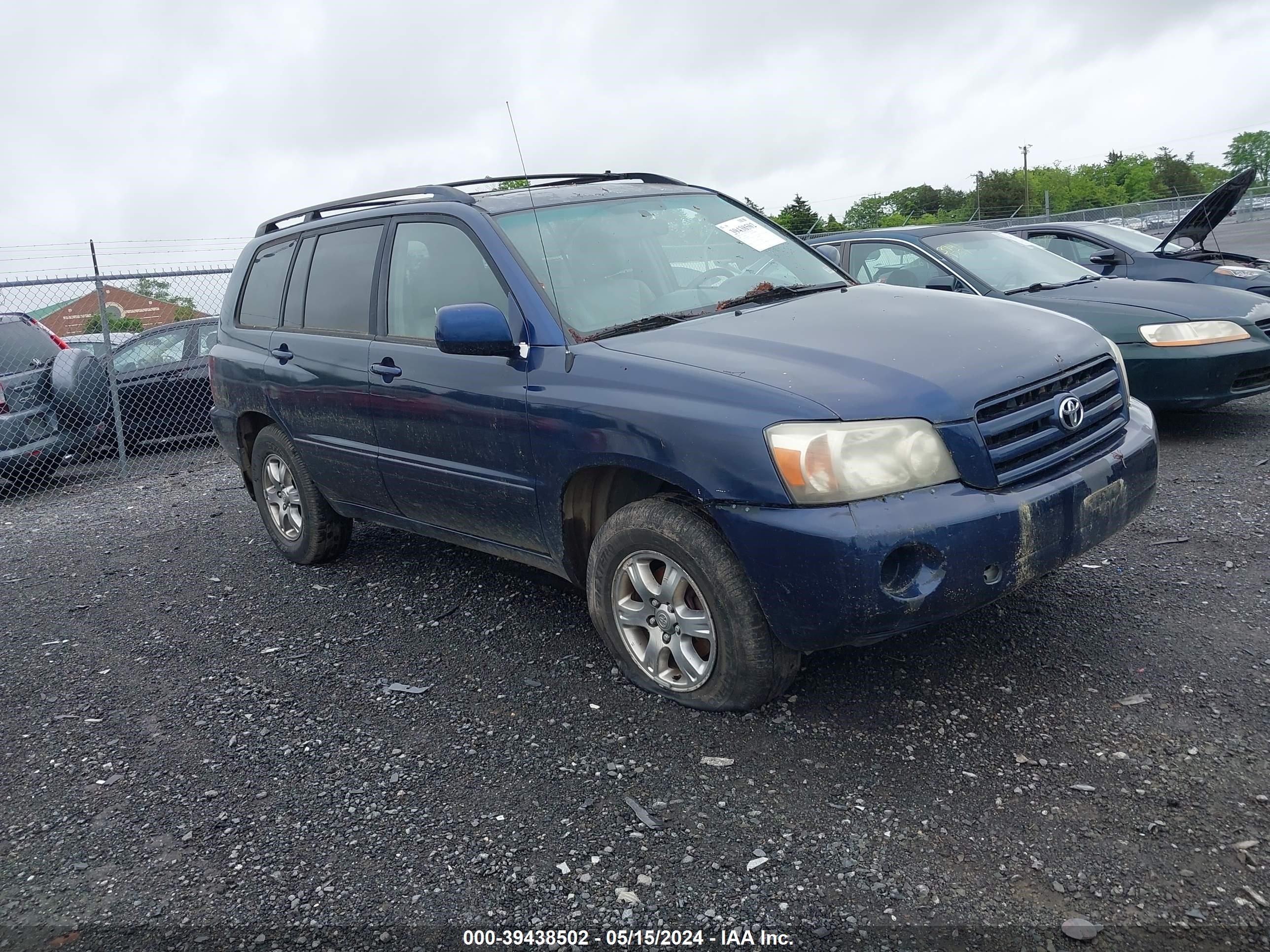 toyota highlander 2005 jteep21a750070005