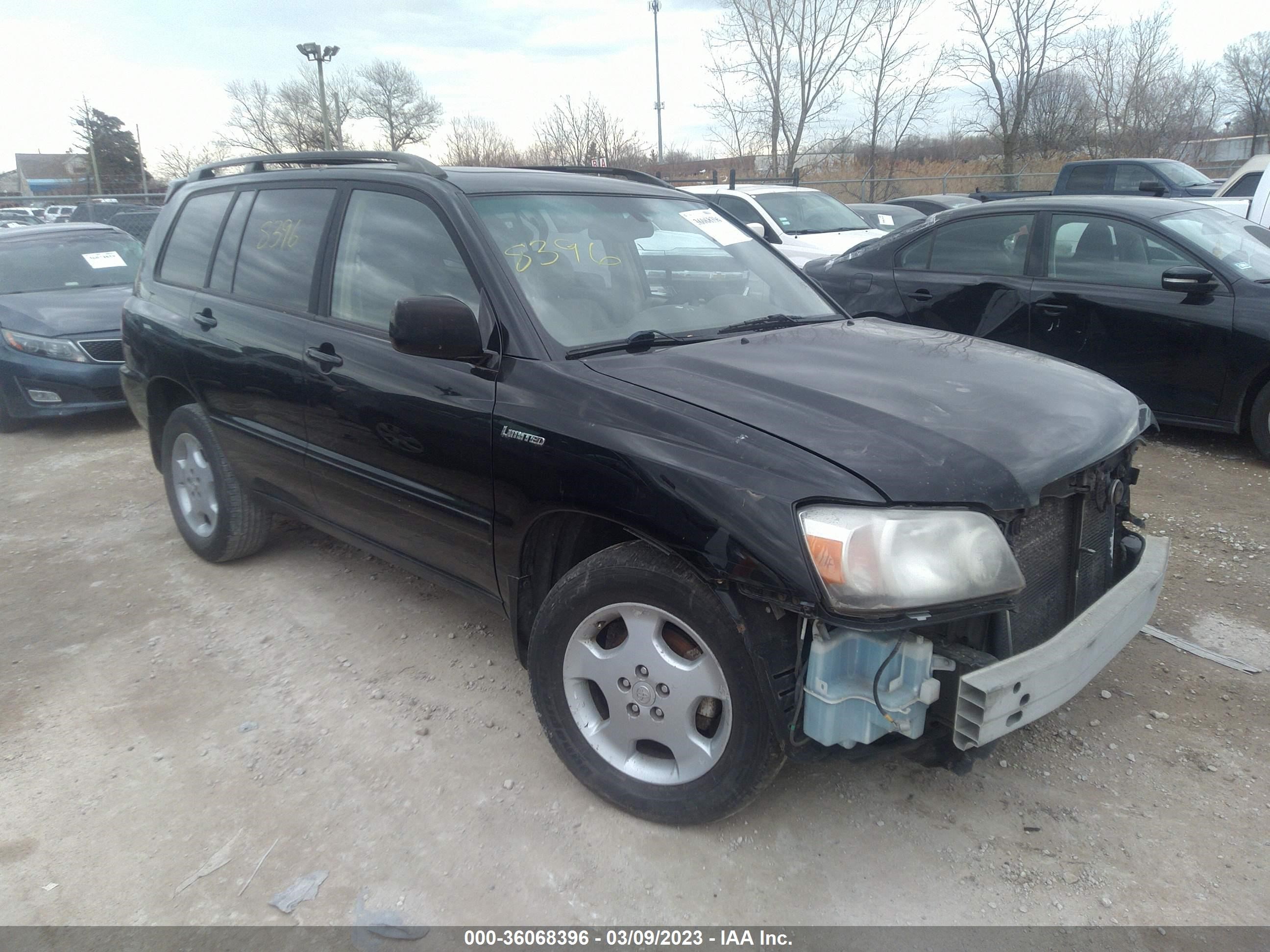 toyota highlander 2004 jteep21a840020311