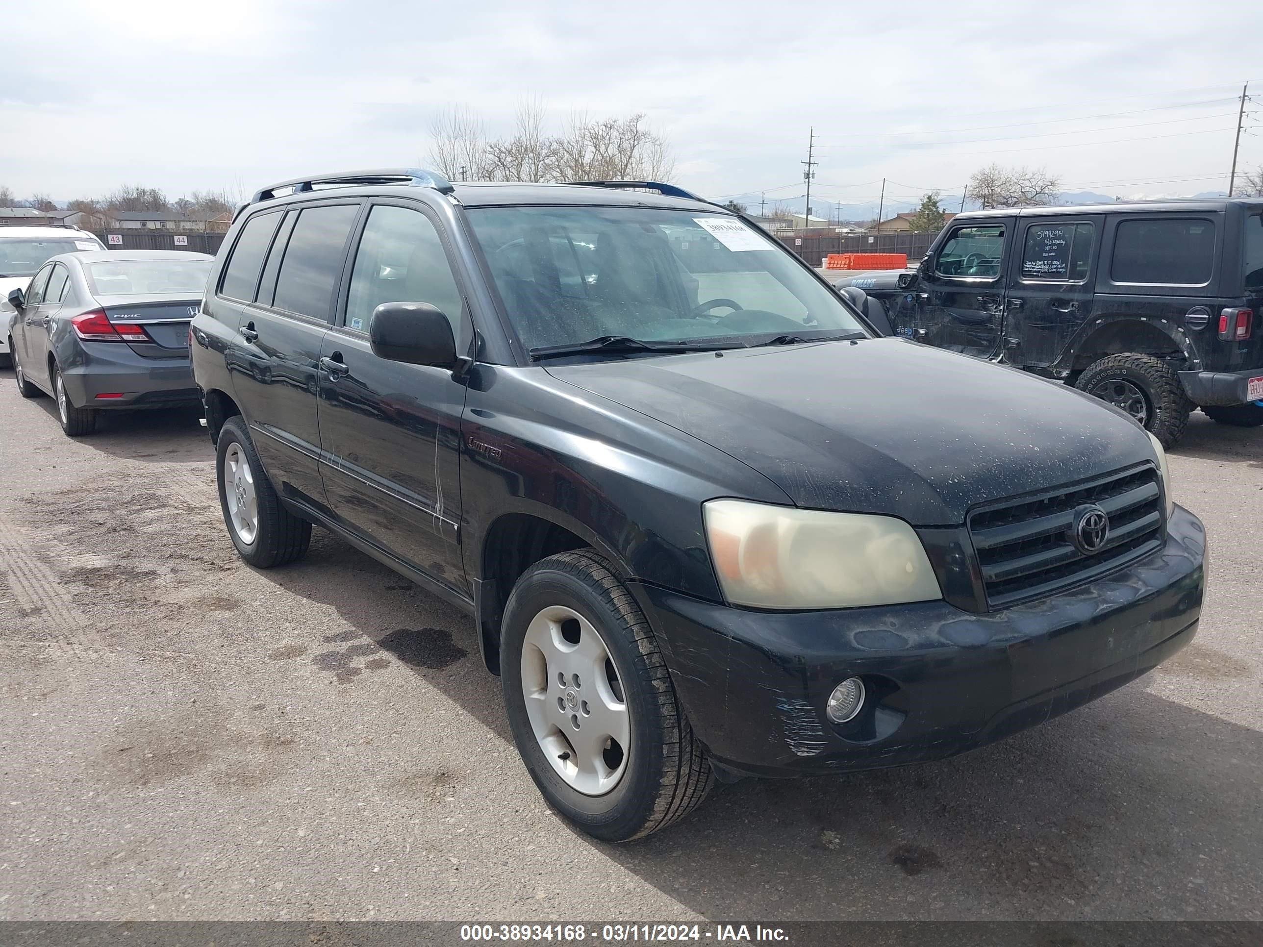 toyota highlander 2004 jteep21a940019796