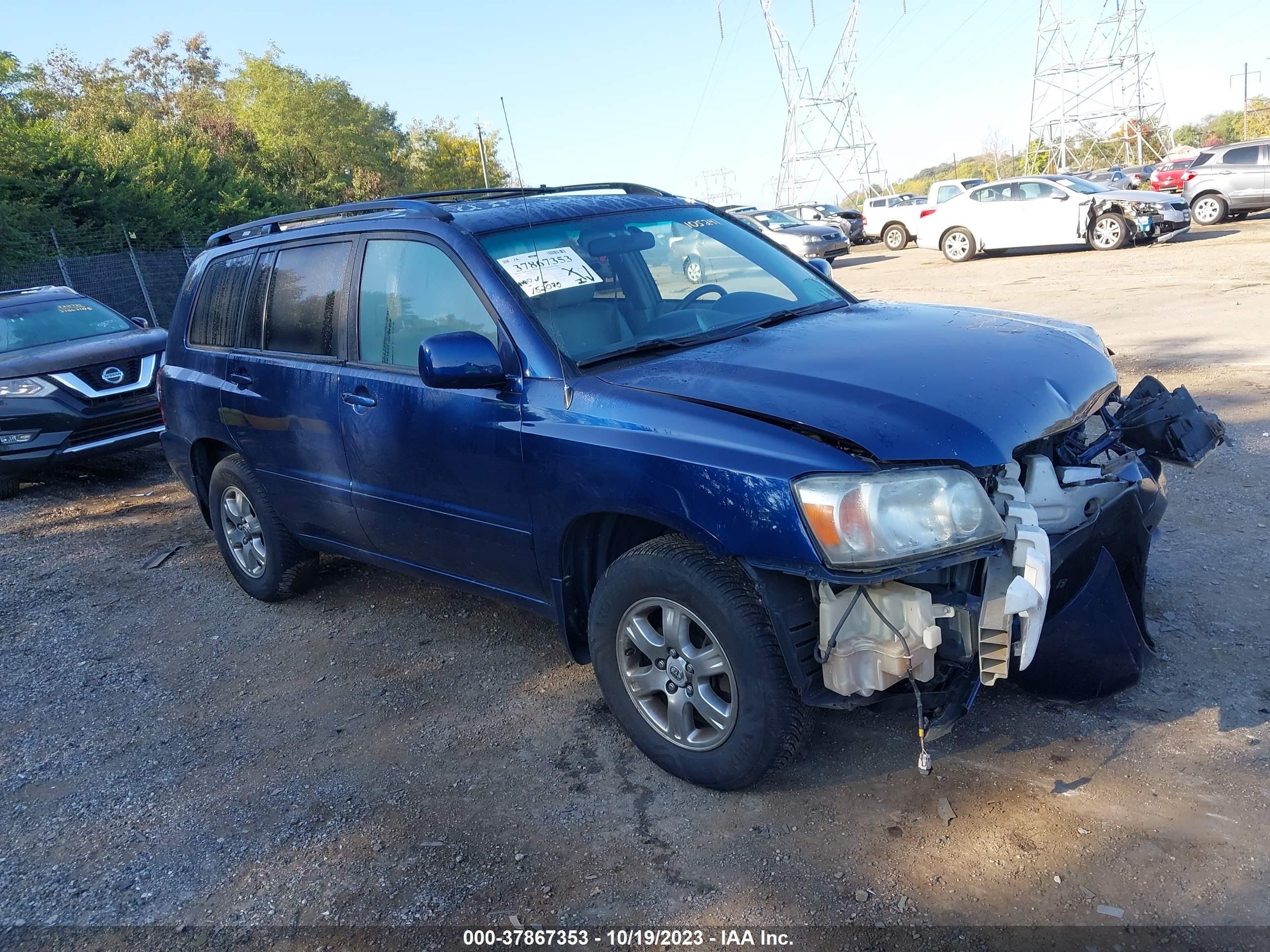 toyota highlander 2005 jteep21a950105241