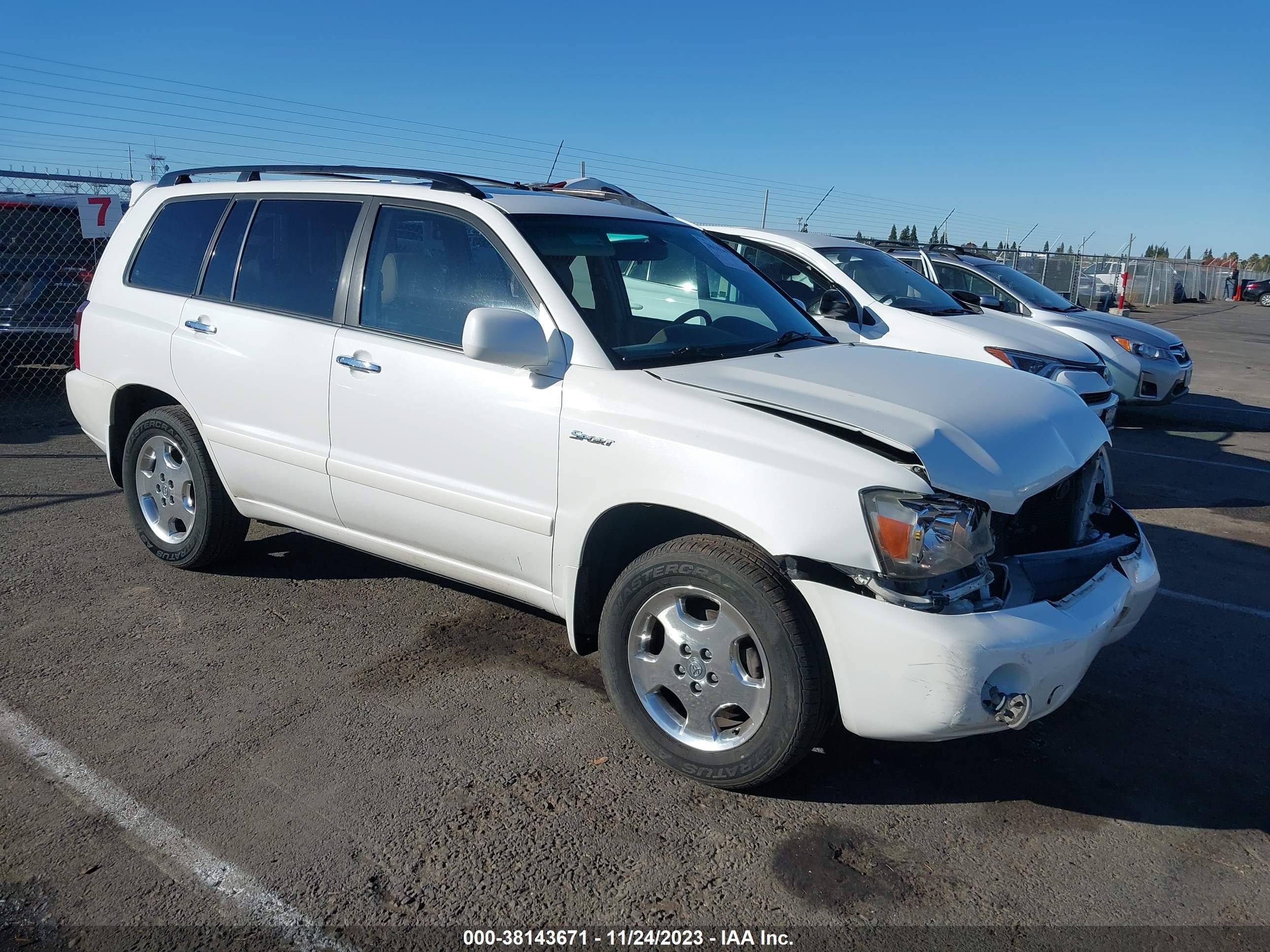 toyota highlander 2007 jteep21a970204497