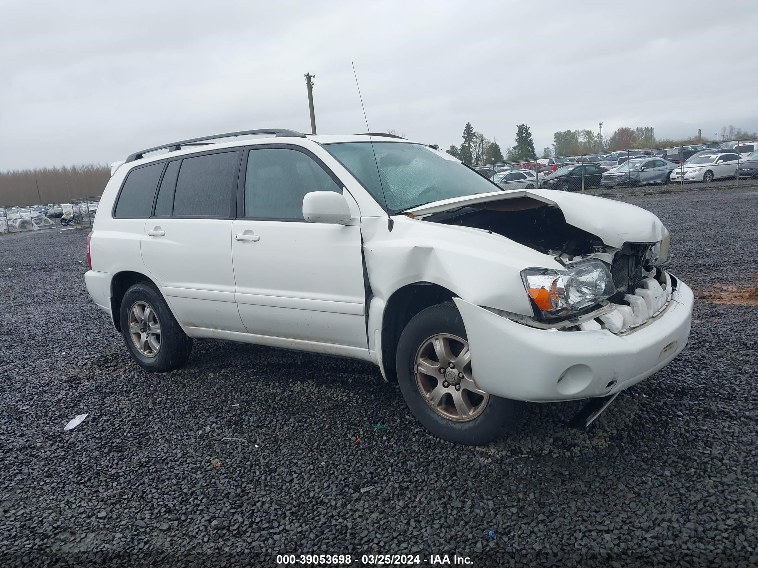 toyota highlander 2007 jteep21a970220666