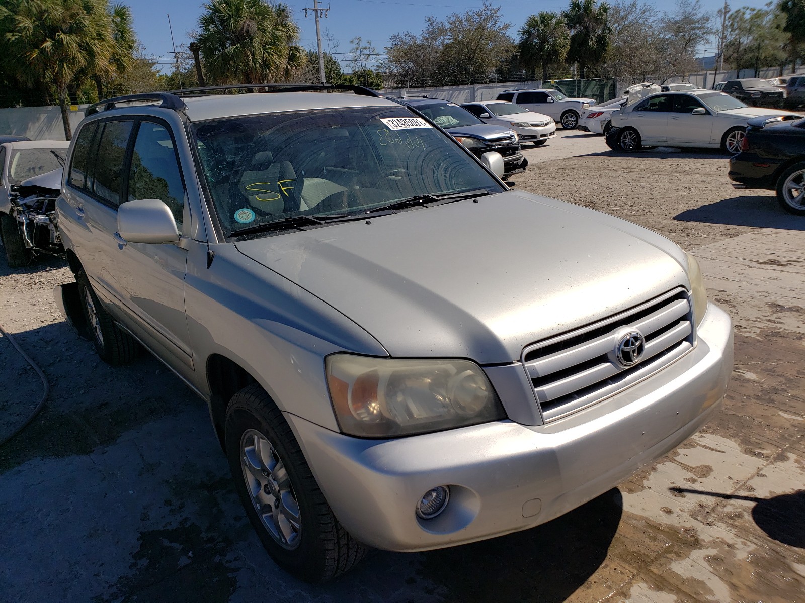 toyota highlander 2004 jteep21ax40017863