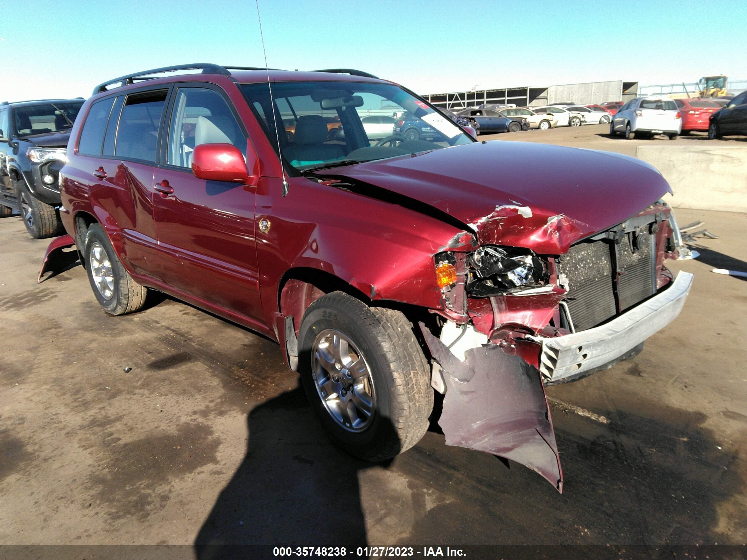 toyota highlander 2006 jteep21ax60152196