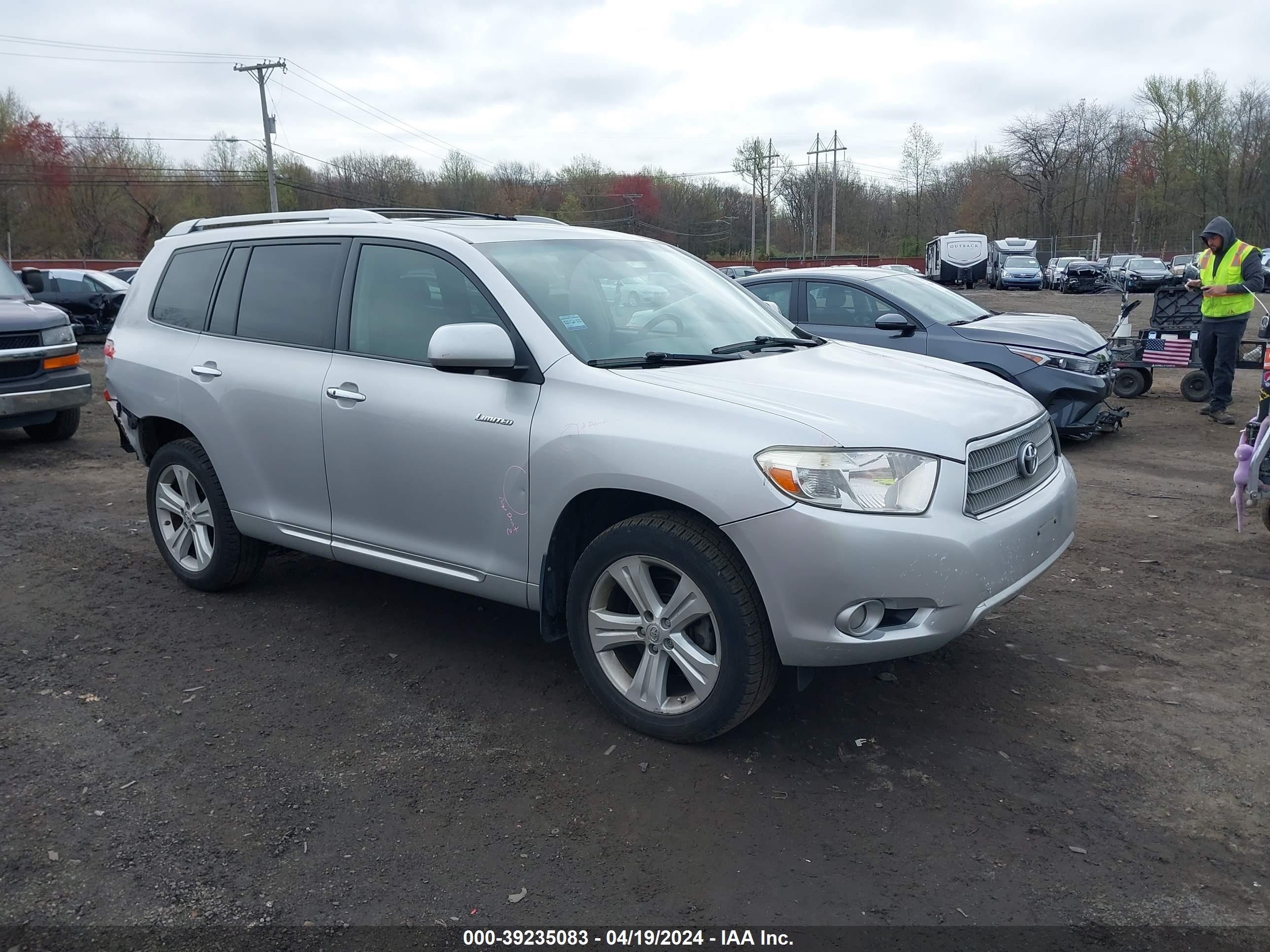 toyota highlander 2008 jtees42a182108572