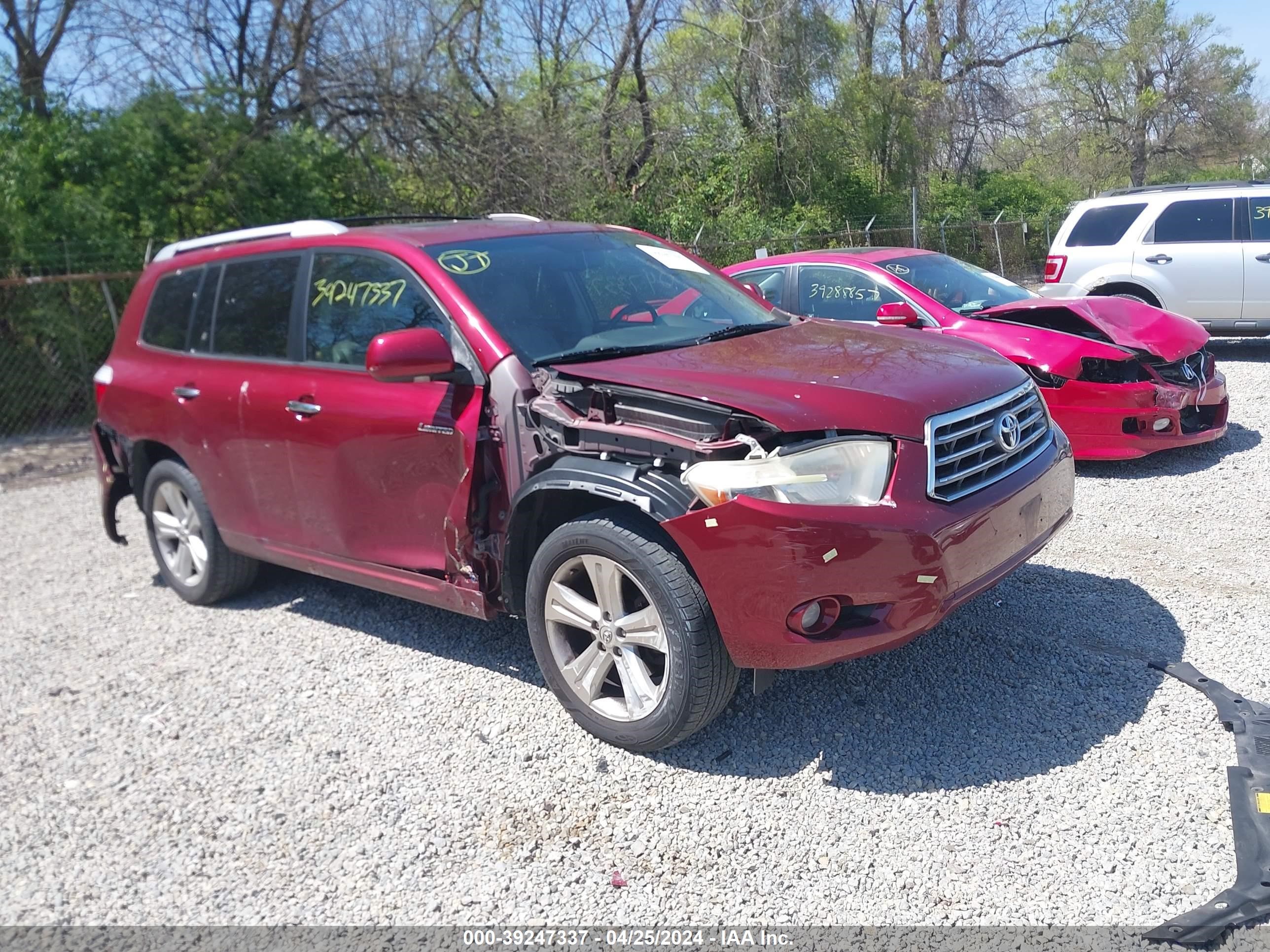 toyota highlander 2008 jtees42a382028402