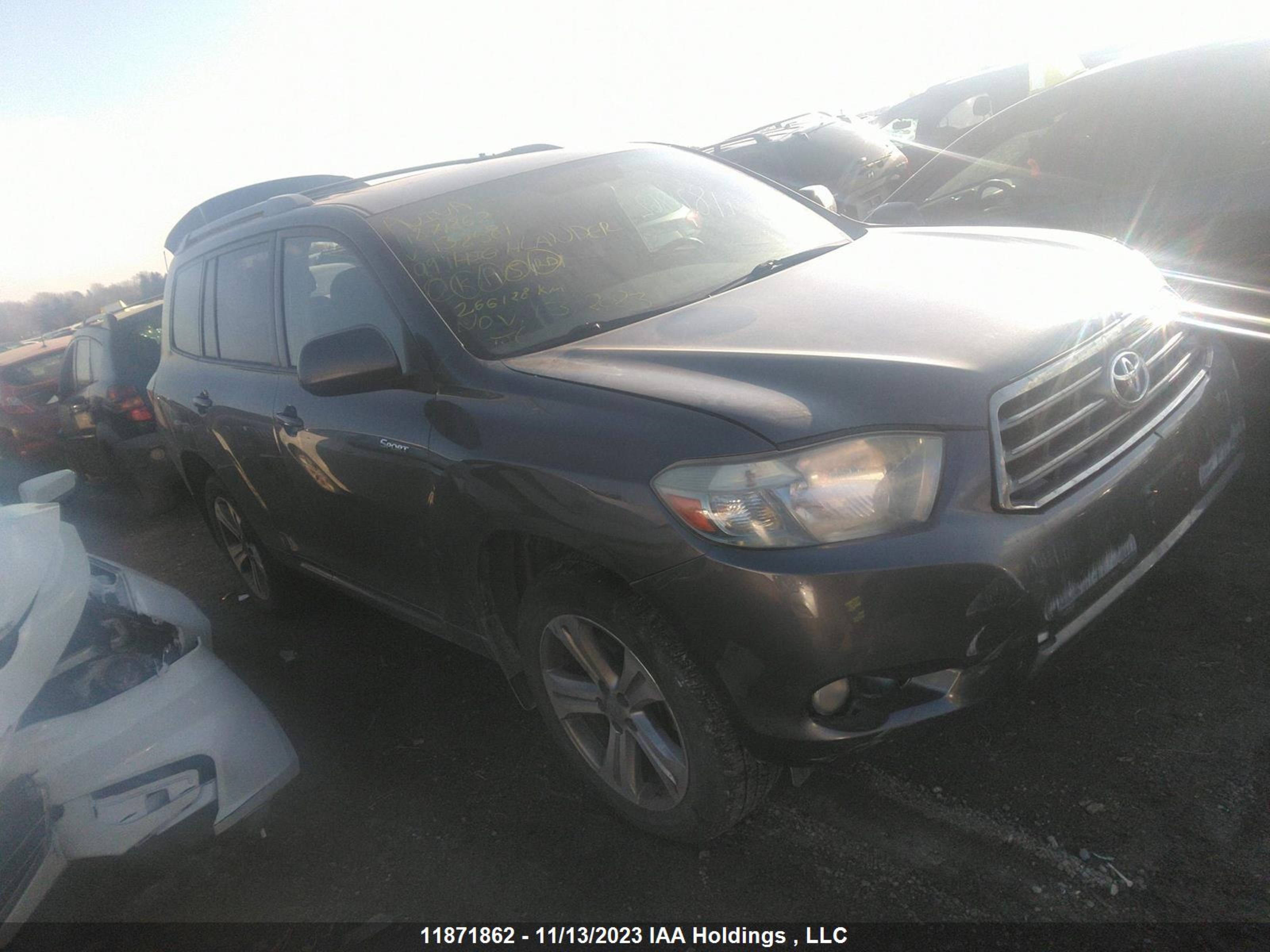 toyota highlander 2009 jtees43a192132581