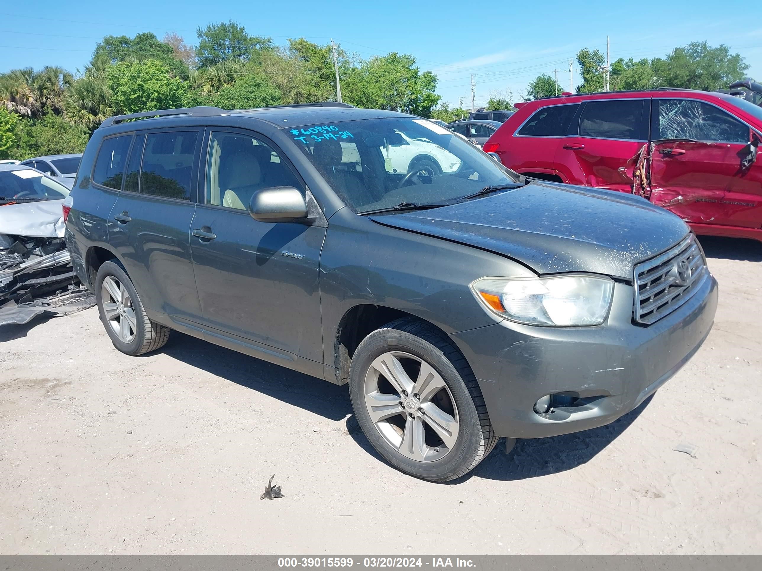 toyota highlander 2008 jtees43a682022205