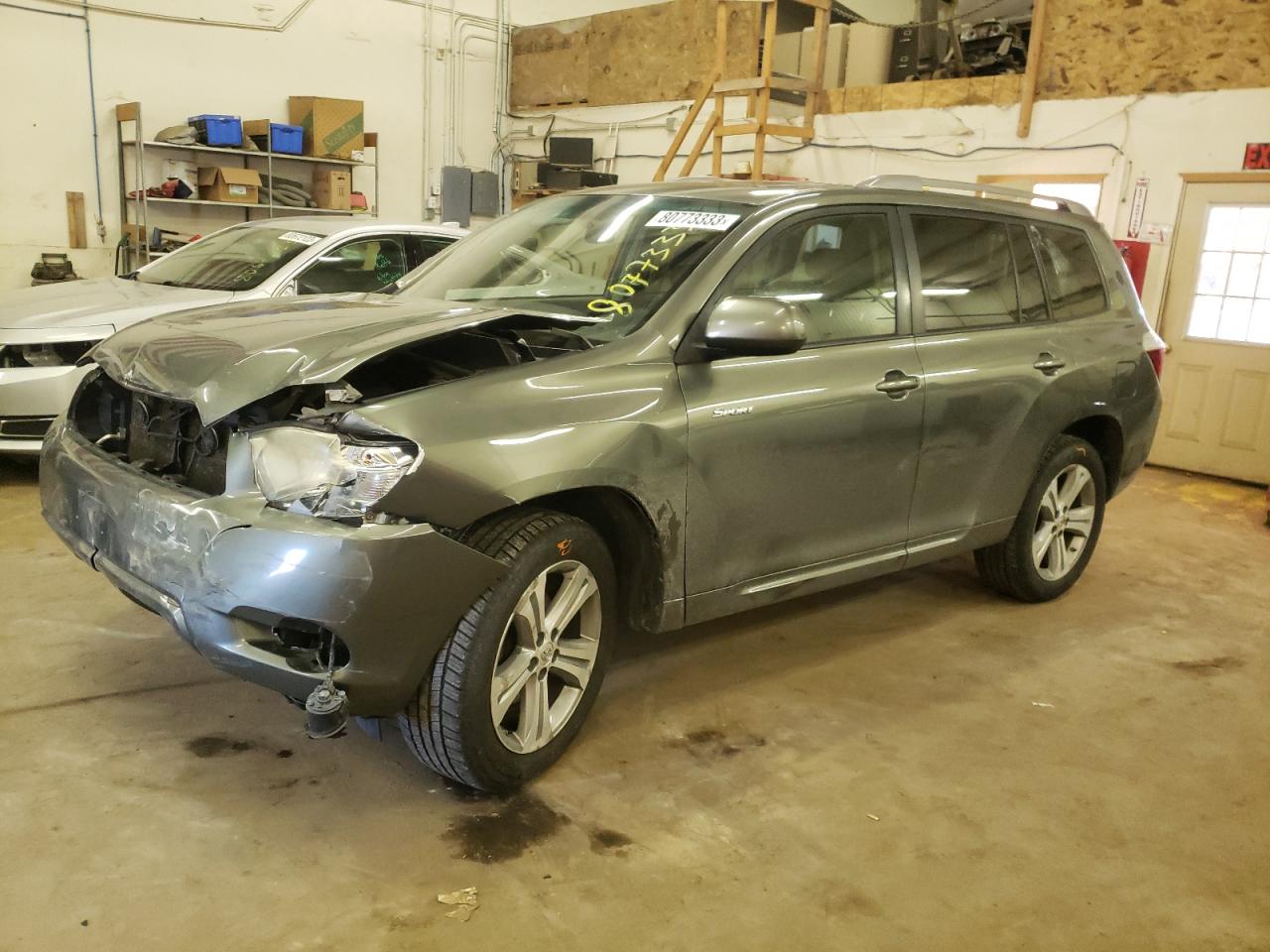 toyota highlander 2008 jtees43ax82046586