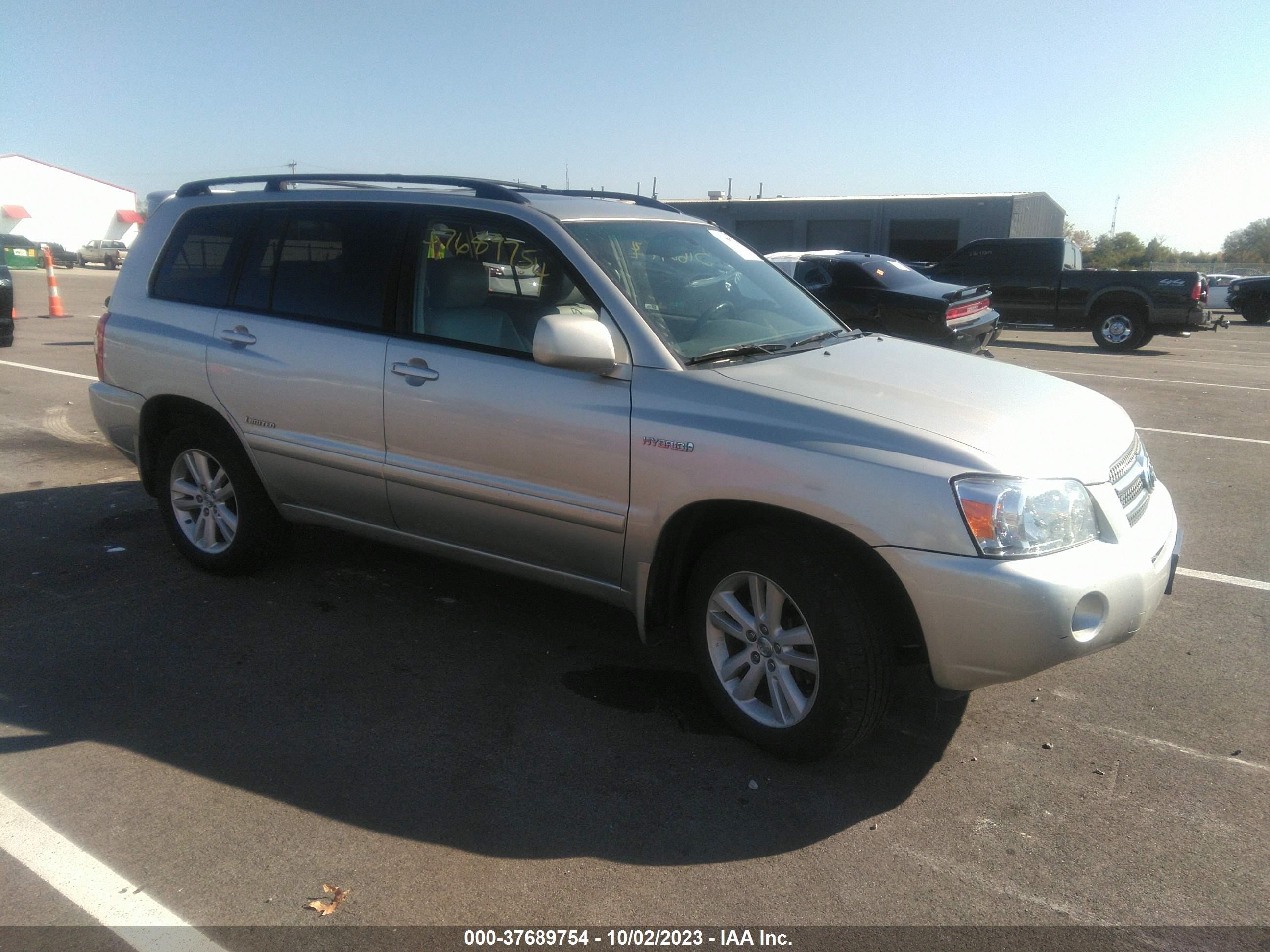 toyota highlander 2006 jteew21a060019370