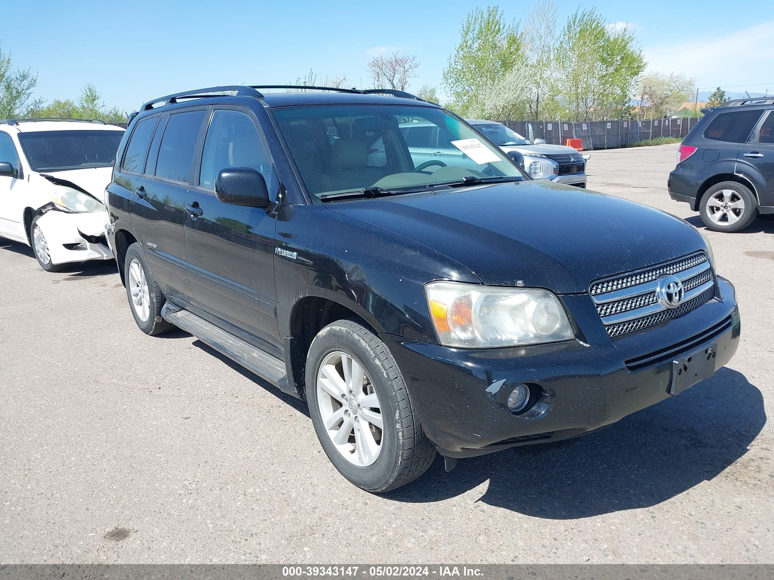 toyota highlander 2007 jteew21a070042309